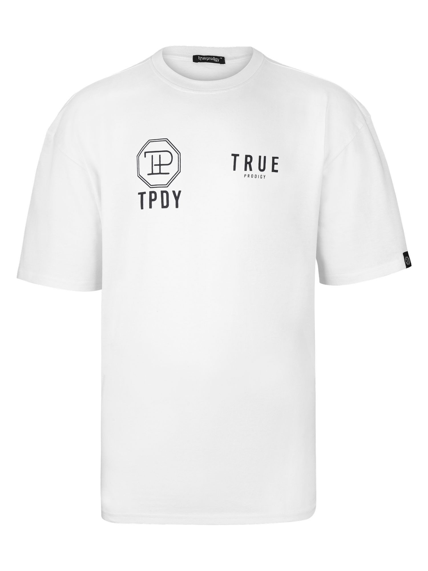 trueprodigy Oversize-Shirt Eren Logoprint Rundhals dicker Stoff günstig online kaufen