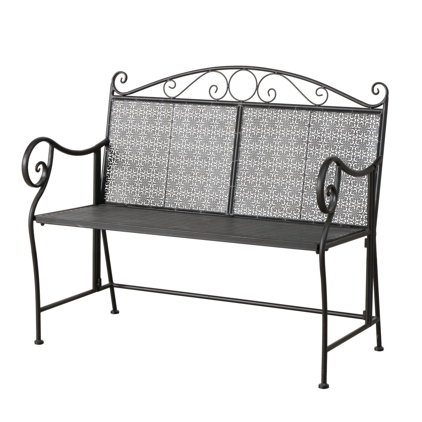 BOLTZE GRUPPE Sitzbank Boltze Sitzbank Broder Metall Schwarz 1019582 (1-St)