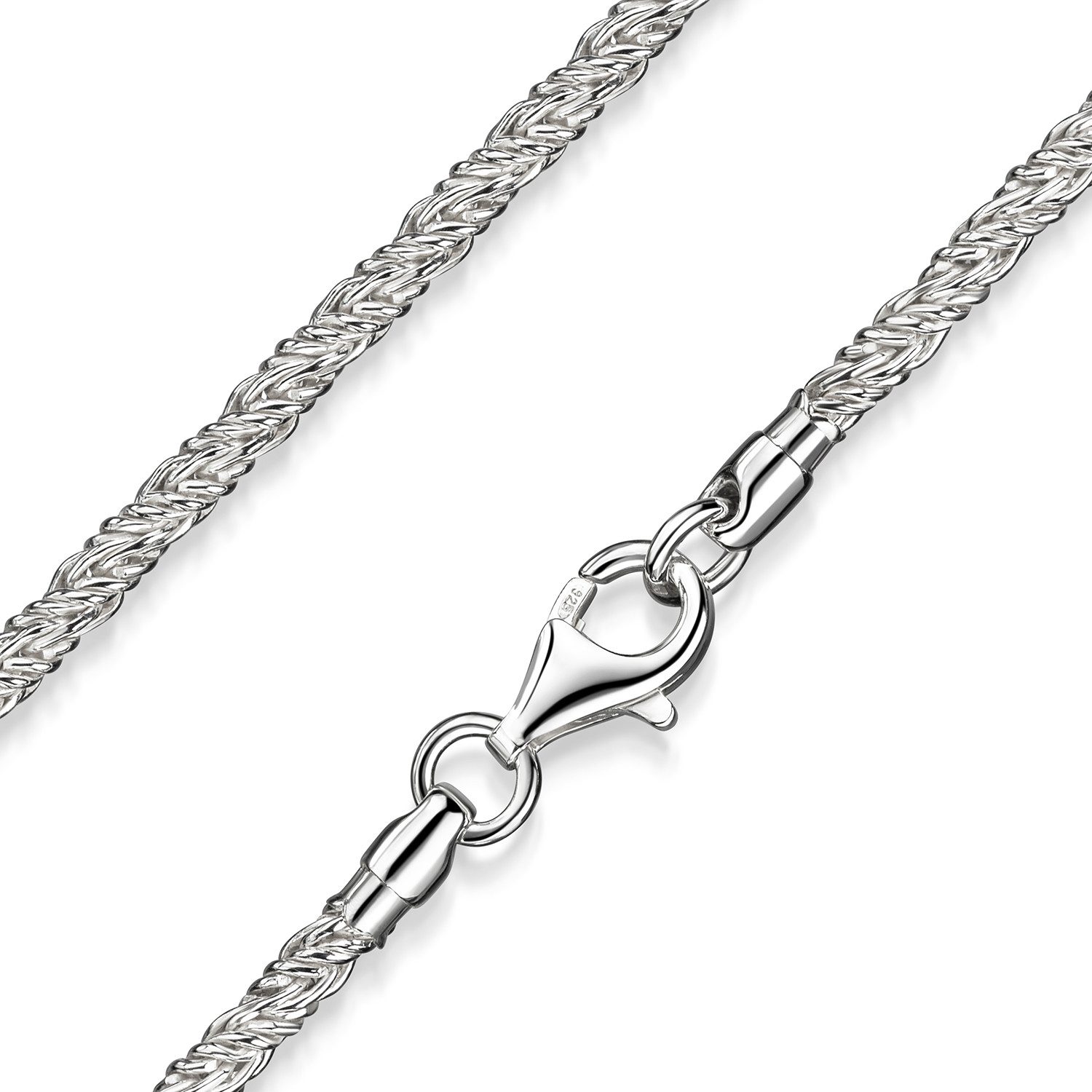 Materia Silberkette Damen Fuchsschwanz Collier Silber 50-70cm K83, 925 Ster günstig online kaufen