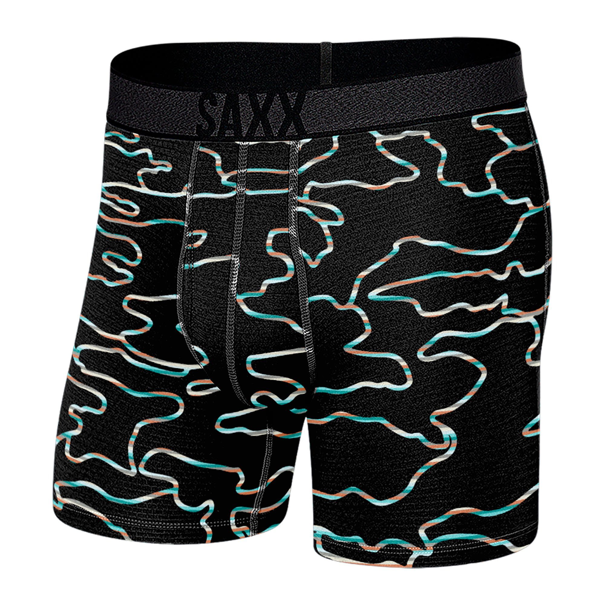 SAXX Lange Unterhose Saxx M Roast Master Boxer Brief Herren Kurze Get Out Camo - Fd Black