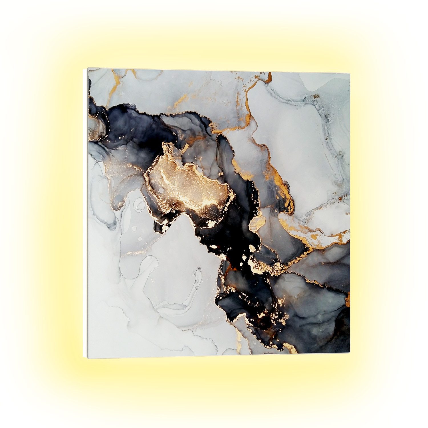 Klarstein Heizkörper Mojave Smart 500 W marble, elektrische Infrarot Wandheizung Thermostat Bild Heizung elektrisch