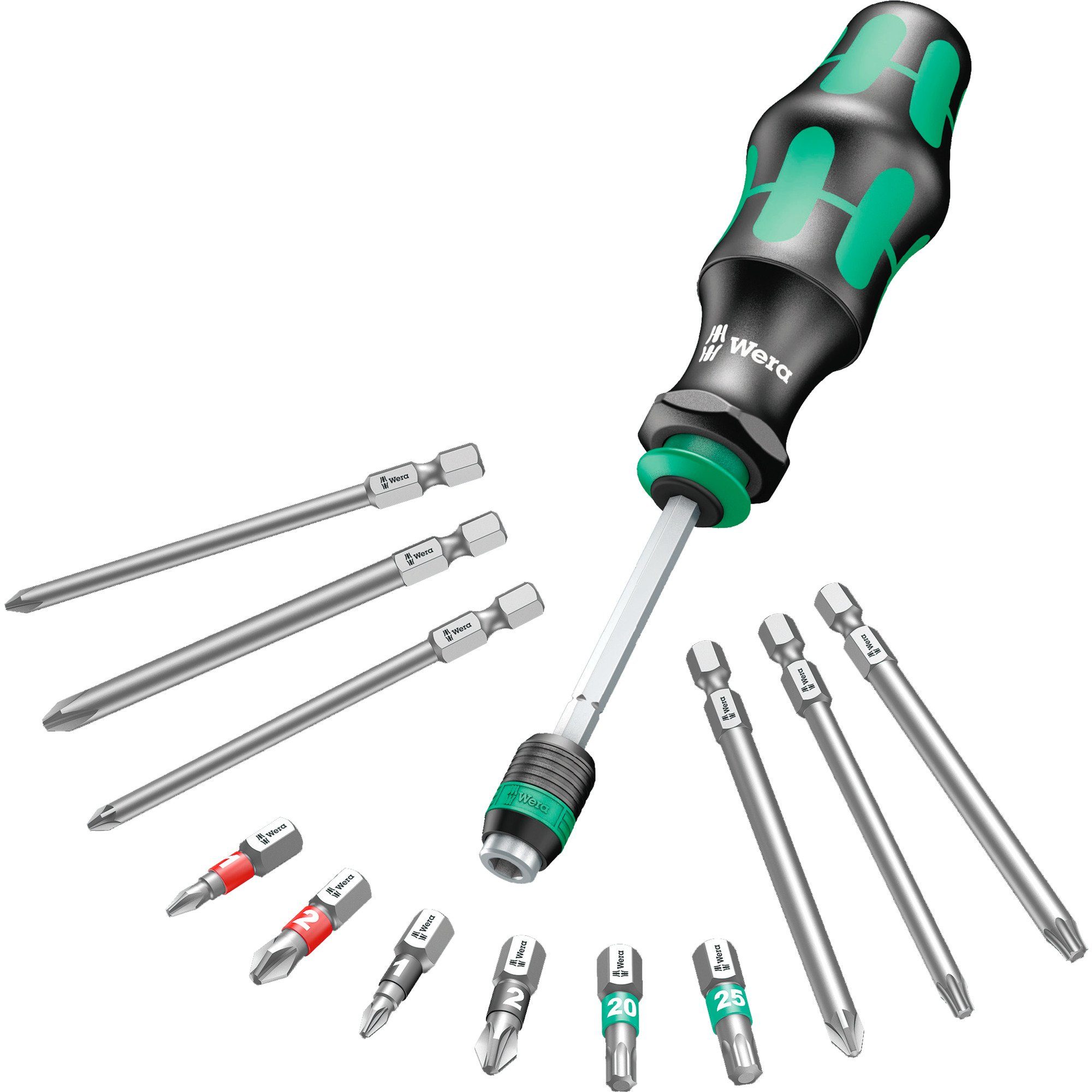 Wera Bohrer- und Bitset Wera Kraftform Kompakt 20 Tool Finder 2