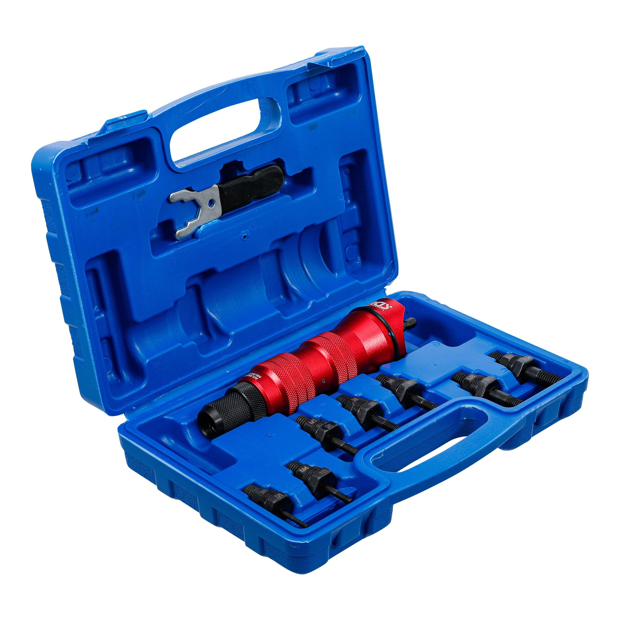 BGS technic Blindniete BGS Nietmutternaufsatz 6834, Metallausführung, M3 / M4 / M5 / M6 / M8
