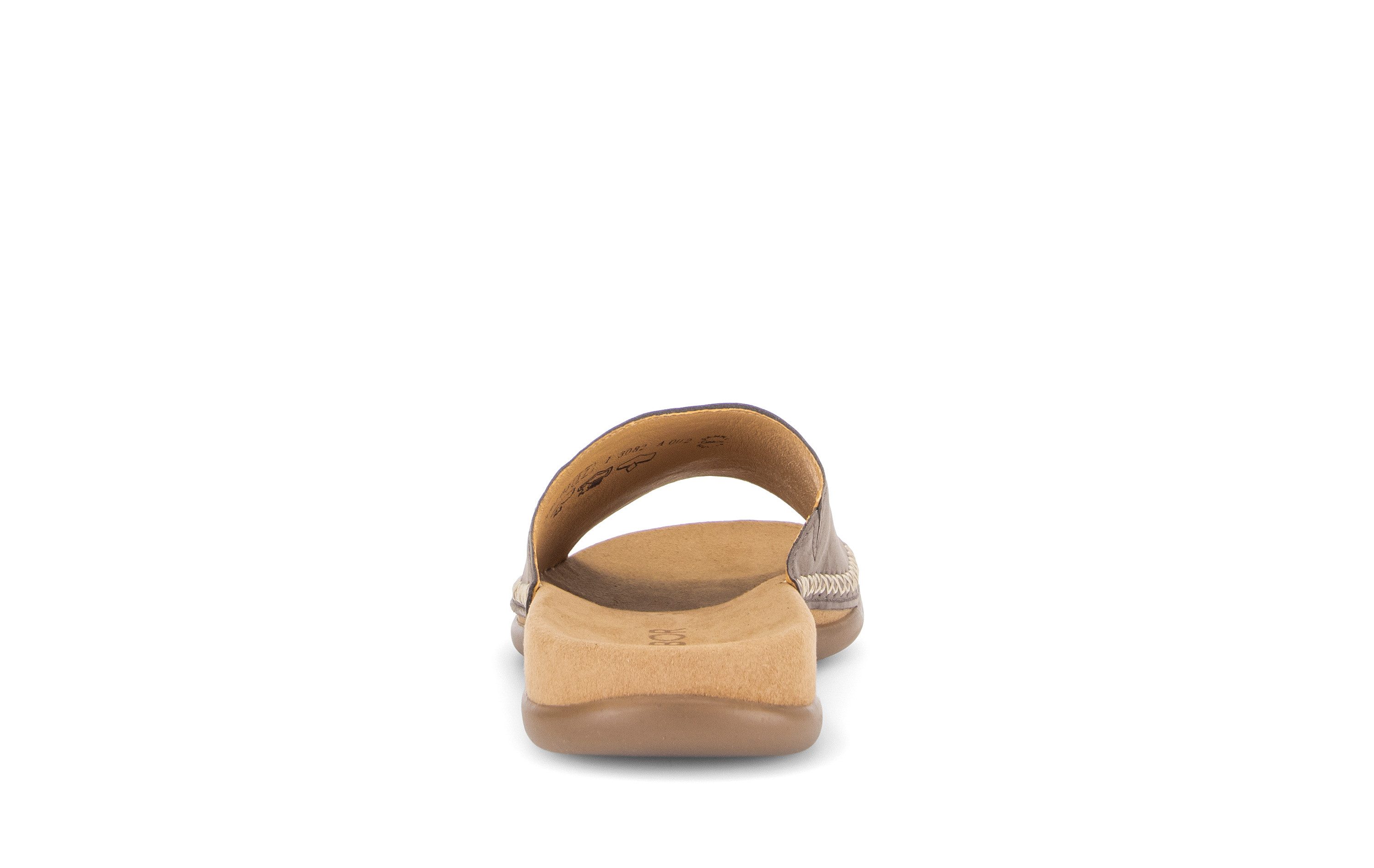 Gabor Pantolette Sommerschuh, Schlüpfschuh mit Kontrastnähten