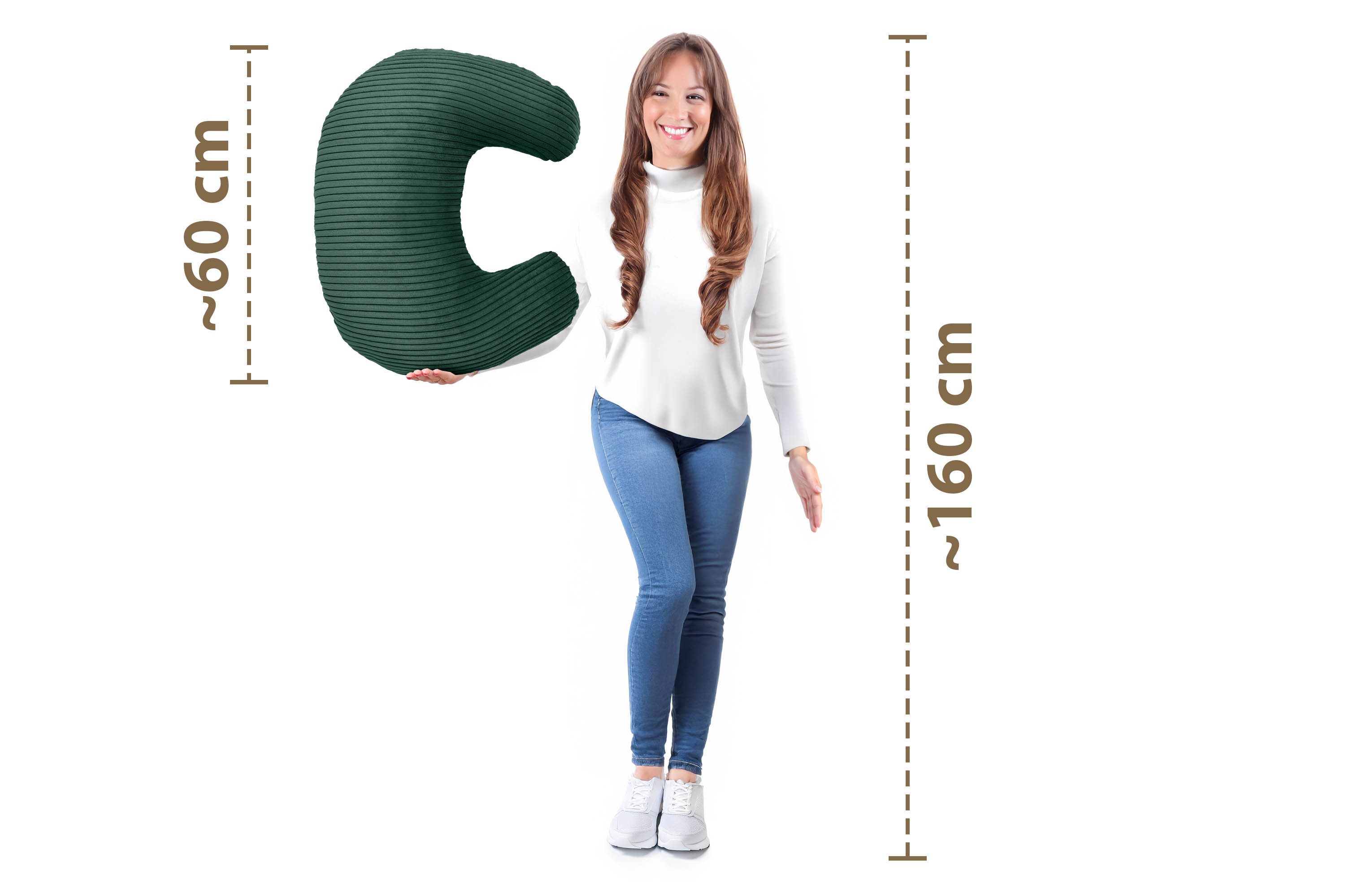 Amilian Stillkissen - Lagerungskissen - Schwangerschaftskissen mit Füllung und Bezug, Stillmond - Stillhörnchen - pregnancy pillow, für Mütter und Babys