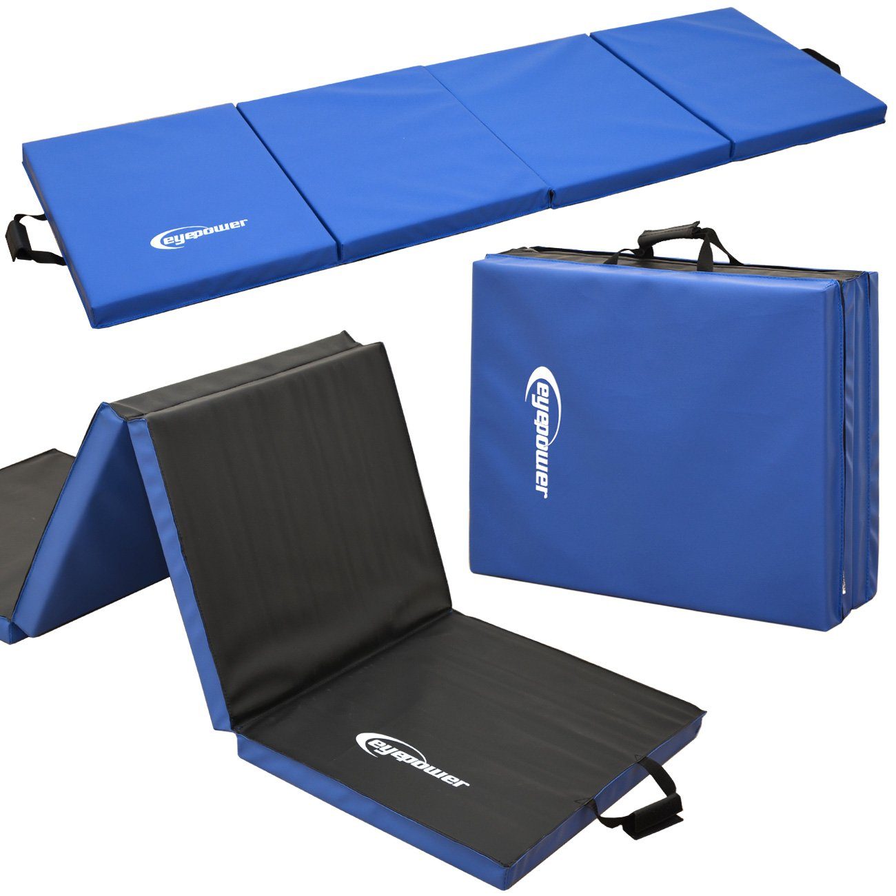 Weichbodenmatte 200 x 60 x 5 cm - XL Turnmatte für Zuhause - Faltbare Gymnastikmatte