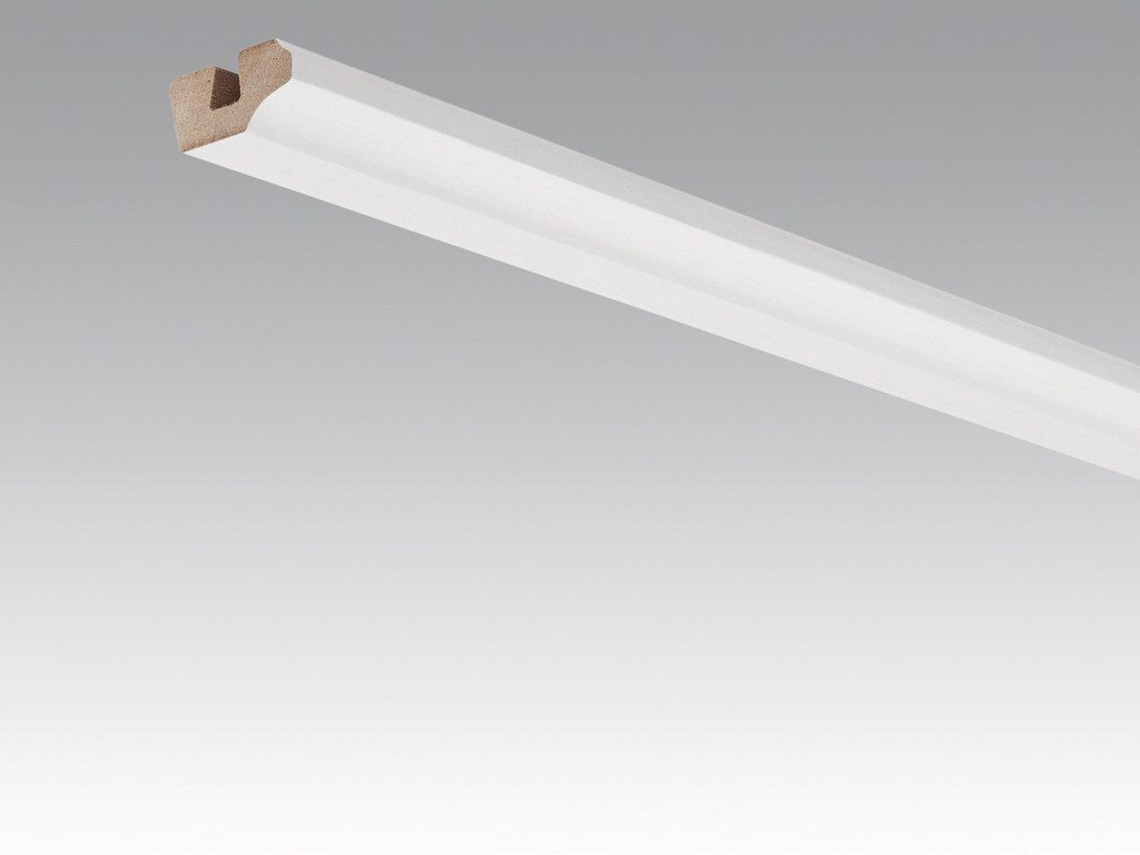 meister Deckenleiste Wand- und Deckenleiste Whiteline 4074 Dekor, Mitteldichte Holzfaserplatte (MDF)