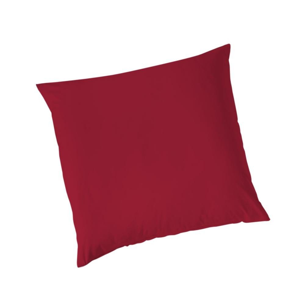 Vario - Zum Wohlfühlen gemacht Federbettdecke + Kopfkissen Vario Kissenbezug Jersey rot, 80 x 80 cm, OEKO-TEX® Standard 100 Zertifikatsnummer
