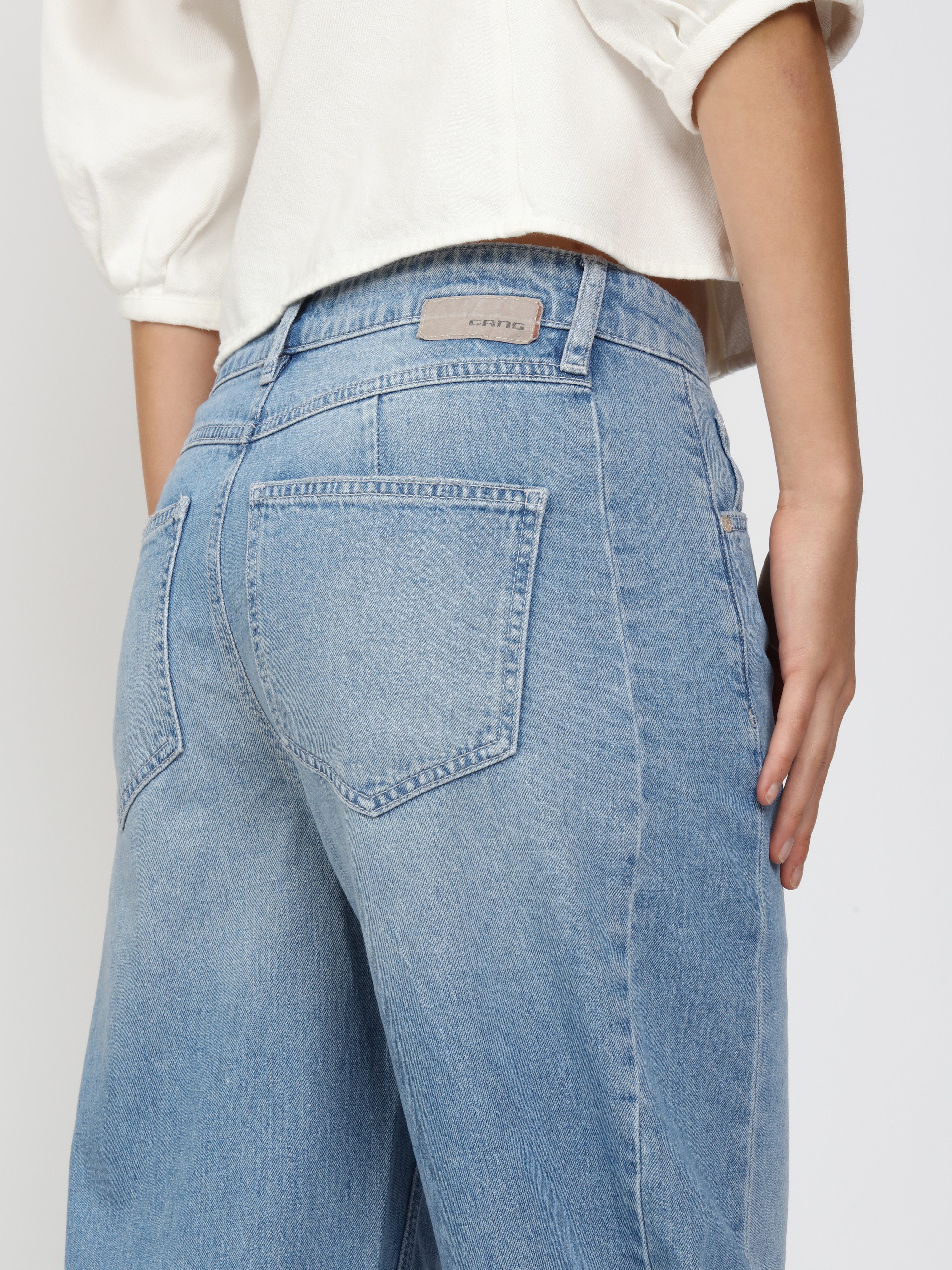 GANG 5-Pocket-Jeans 94BLAKE mit eingesetztem Seitenstreifen, cropped – Bild 5 von 5