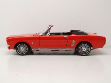 Motormax Modellauto Ford Mustang Cabrio 1964 1/2 orange Modellauto 1:18 Motormax, Maßstab 1:18