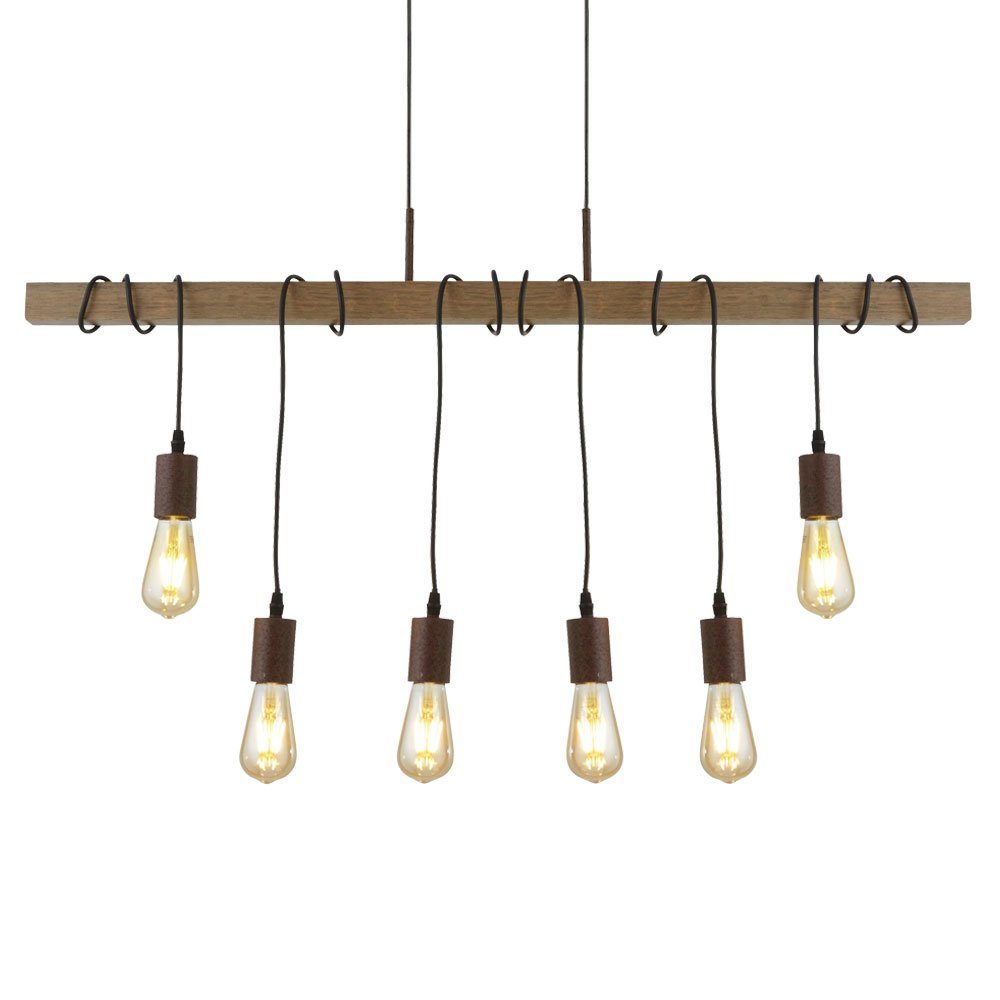 Leuchte Leuchtmittel Pendel inklusive, Design Wohn Zimmer Balken etc-shop Lampe nicht Hängeleuchte, Hänge Decken Holz