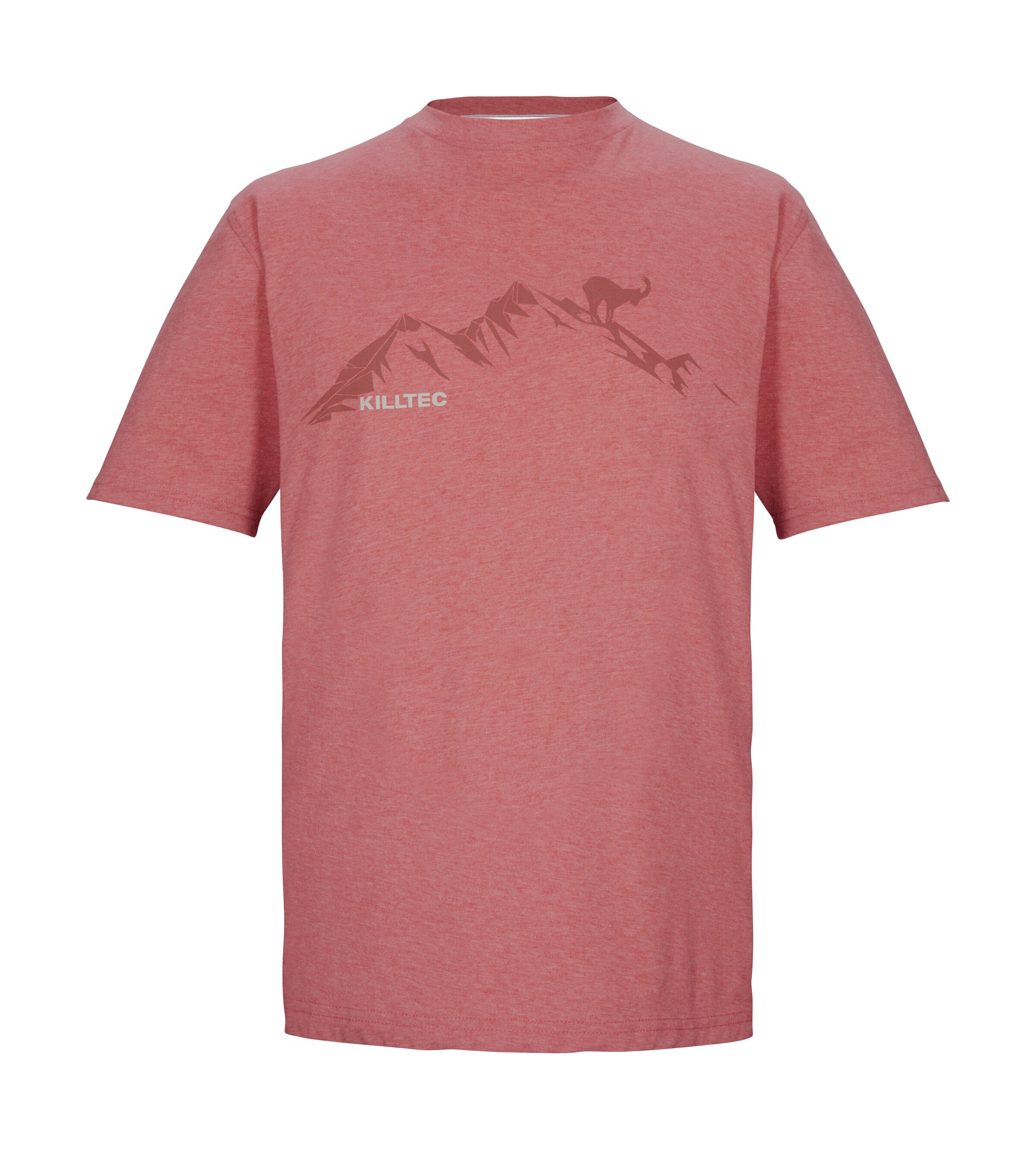 Killtec T-Shirt KOS 365 MN TSHRT Herren T-Shirt mit Melange-Optik, Bergprint, vielseitig kombinierbar