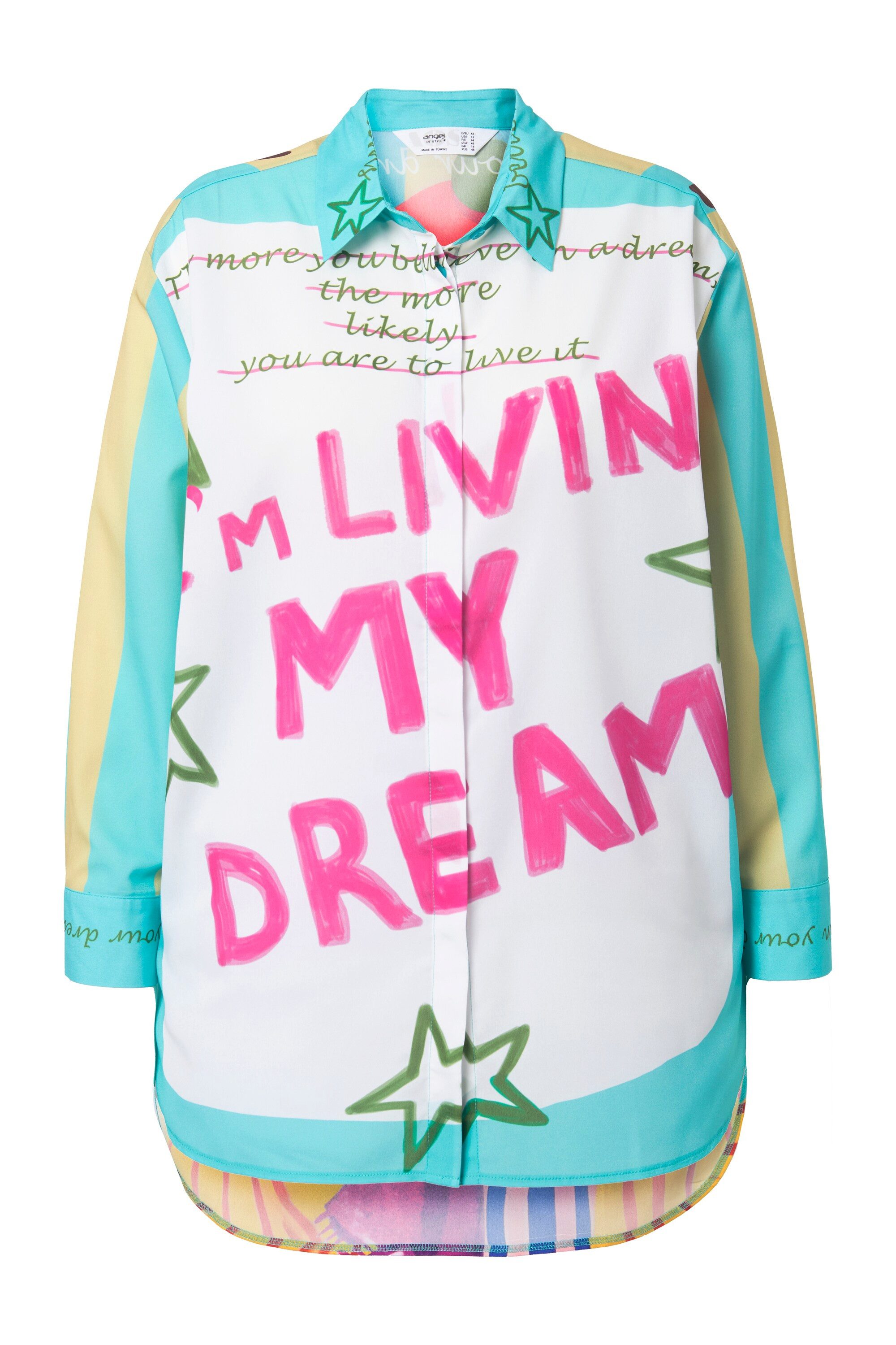 Angel of Style Hemdbluse Hemdbluse oversized Rücken mit Weihnachtstier günstig online kaufen