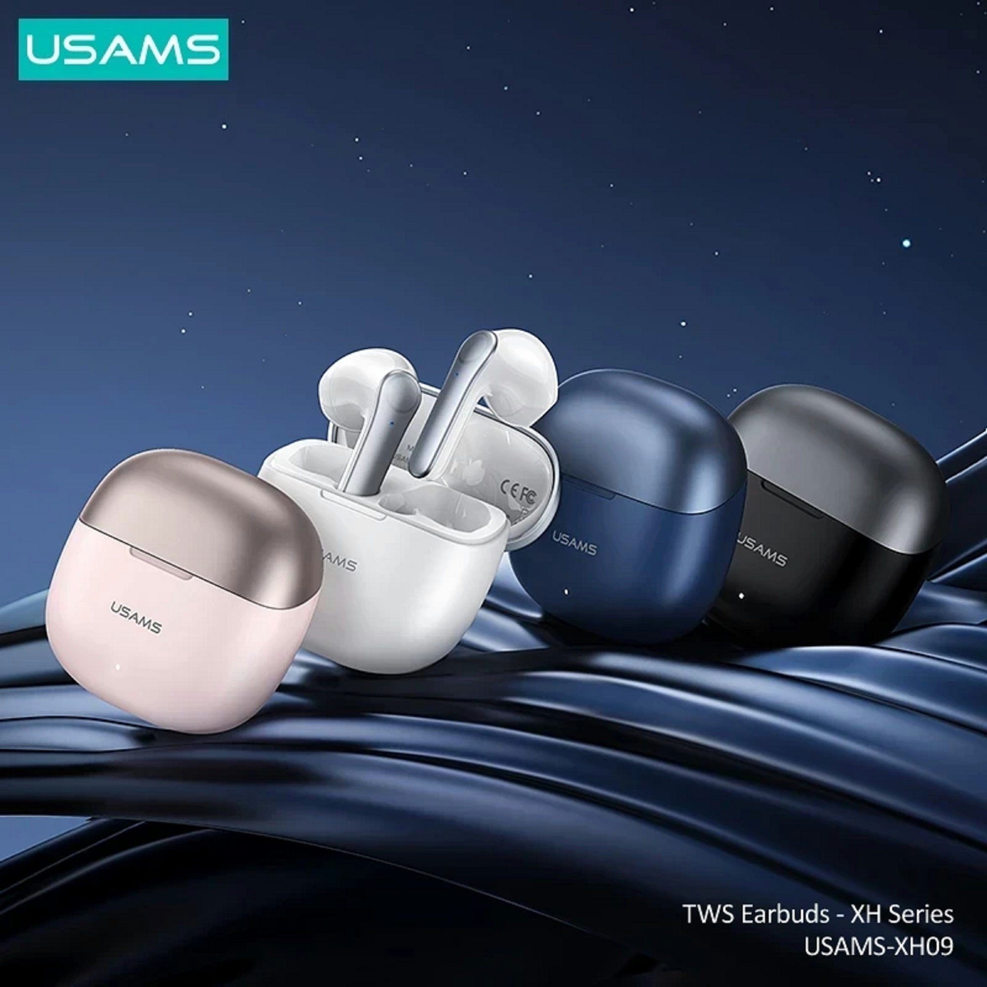 Control, für BT 5.1 Huawei Samsung Blau Touch Ohrhörer In-Ear Kabellos Smartphone Touch-Funktion, LG) TWS Bluetooth (Bluetooth, Kopfhörer Bluetooth-Kopfhörer Bluetooth, iPhone USAMS