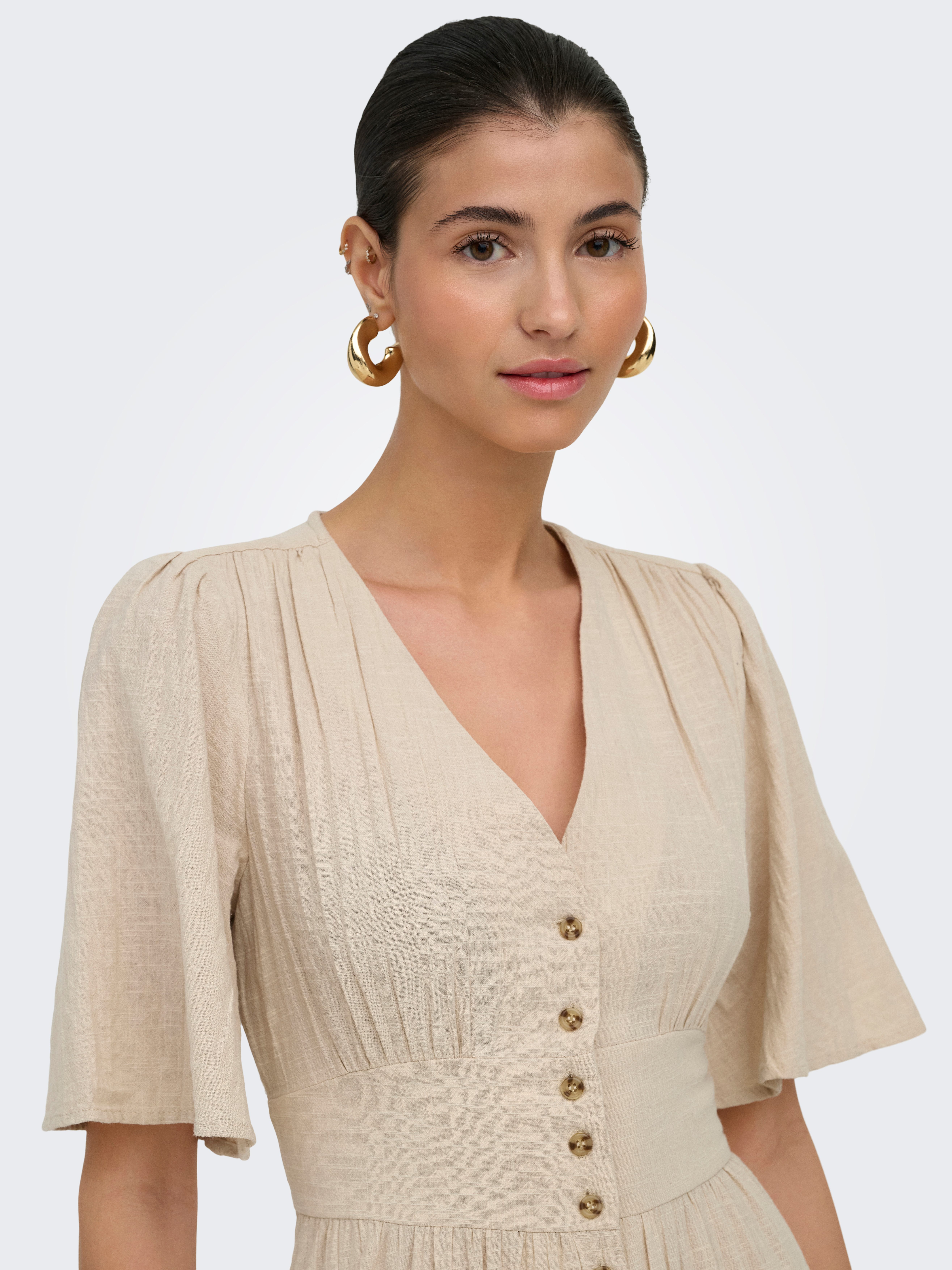 ONLY Sommerkleid ONLTIZANA 2/4 MIDI DRESS WVN NOOS