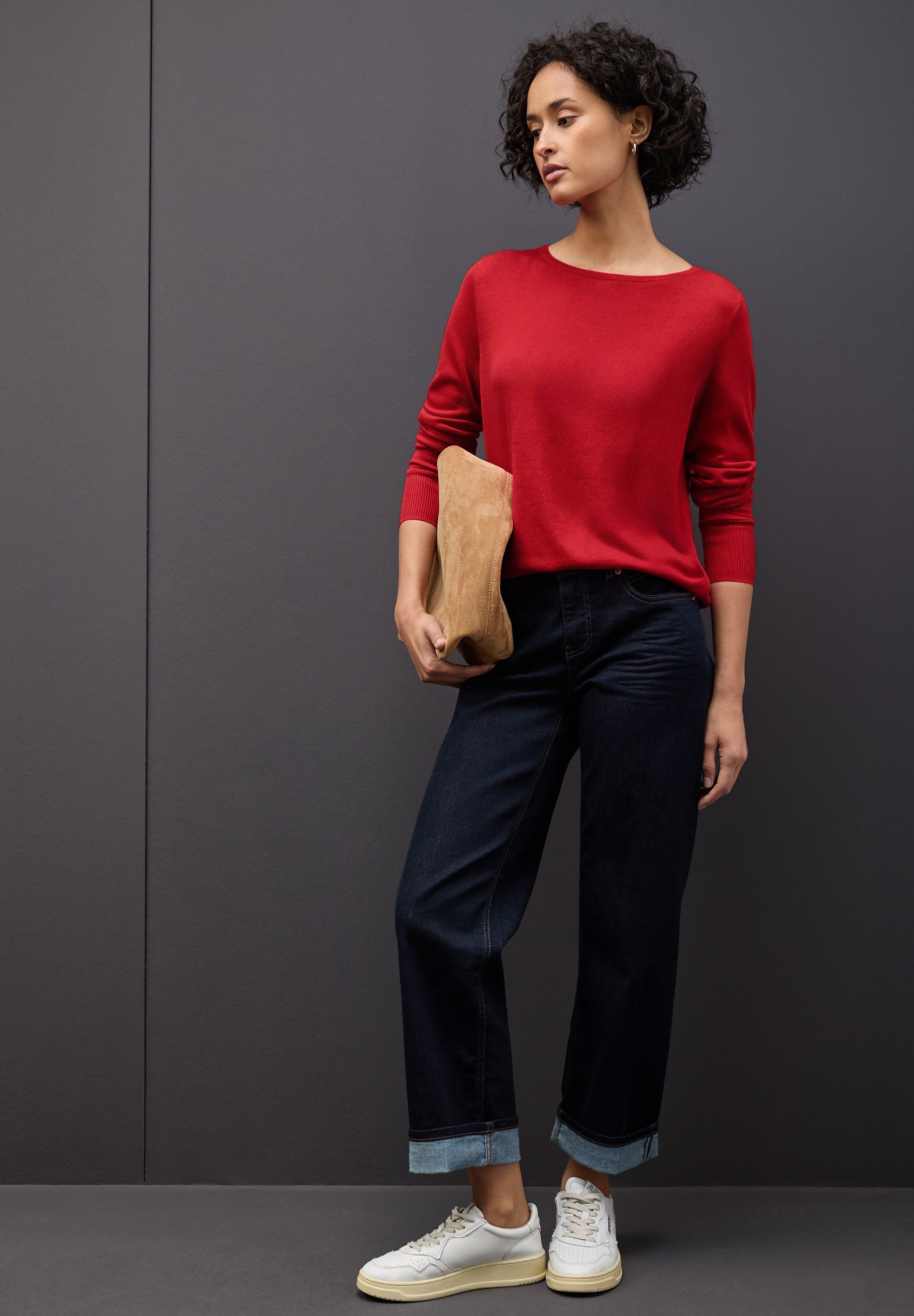 STREET ONE Strickpullover mit U-Boot-Ausschnitt