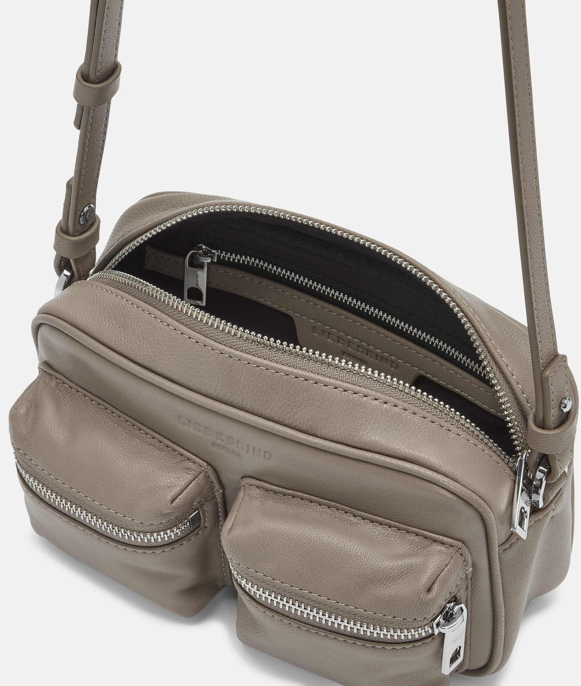Liebeskind Berlin Umhängetasche Jil Crossbody S, Handliche Umhängetasche aus Ziegenleder