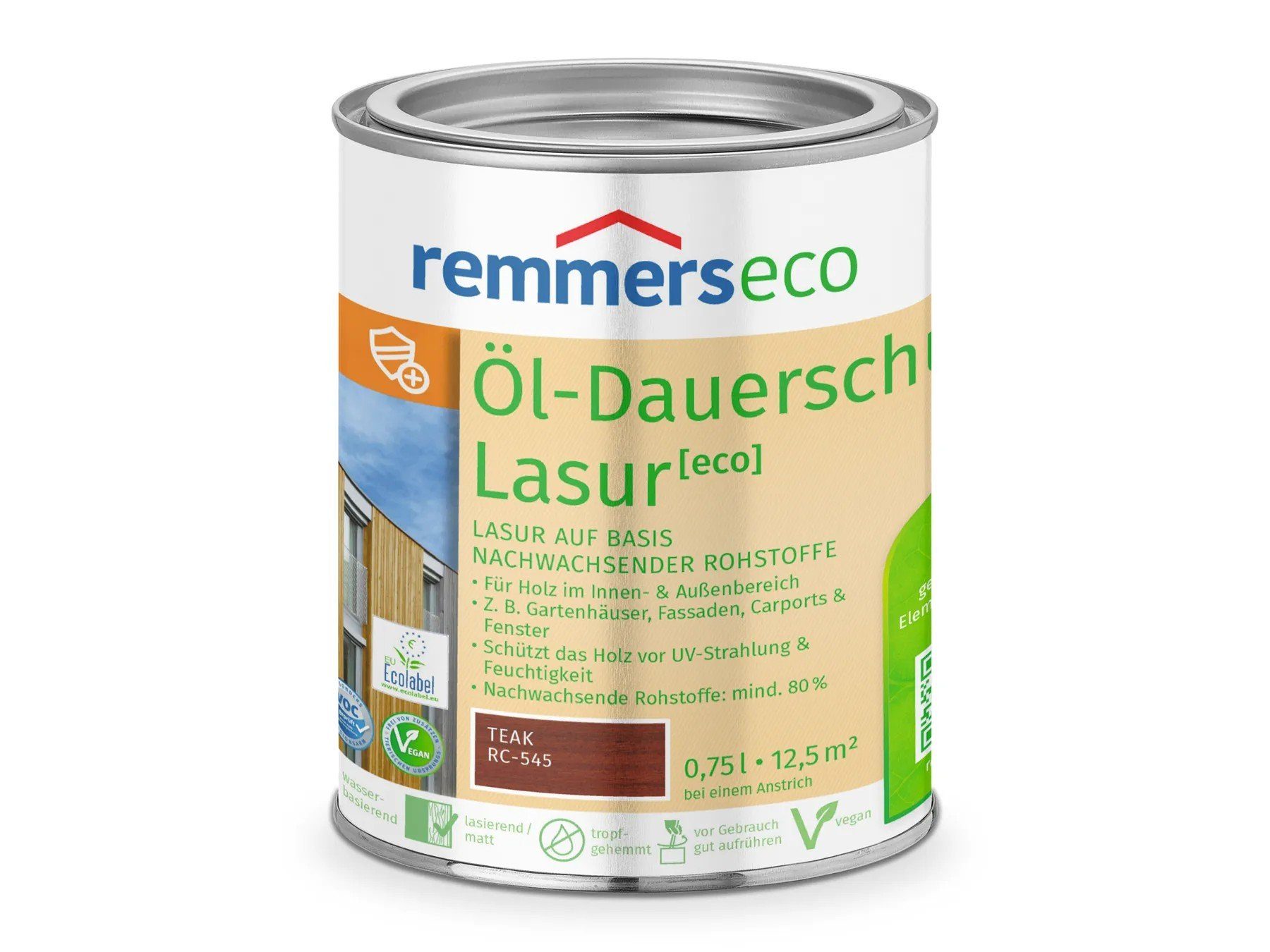 Remmers Holzschutzlasur Öl-Dauerschutz-Lasur [eco] teak (RC-545)