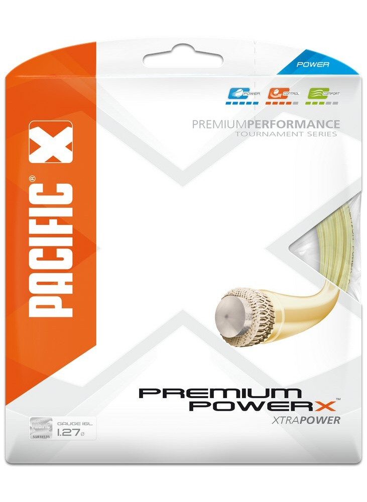 Tennissaite Premium Power X natur 12m Set