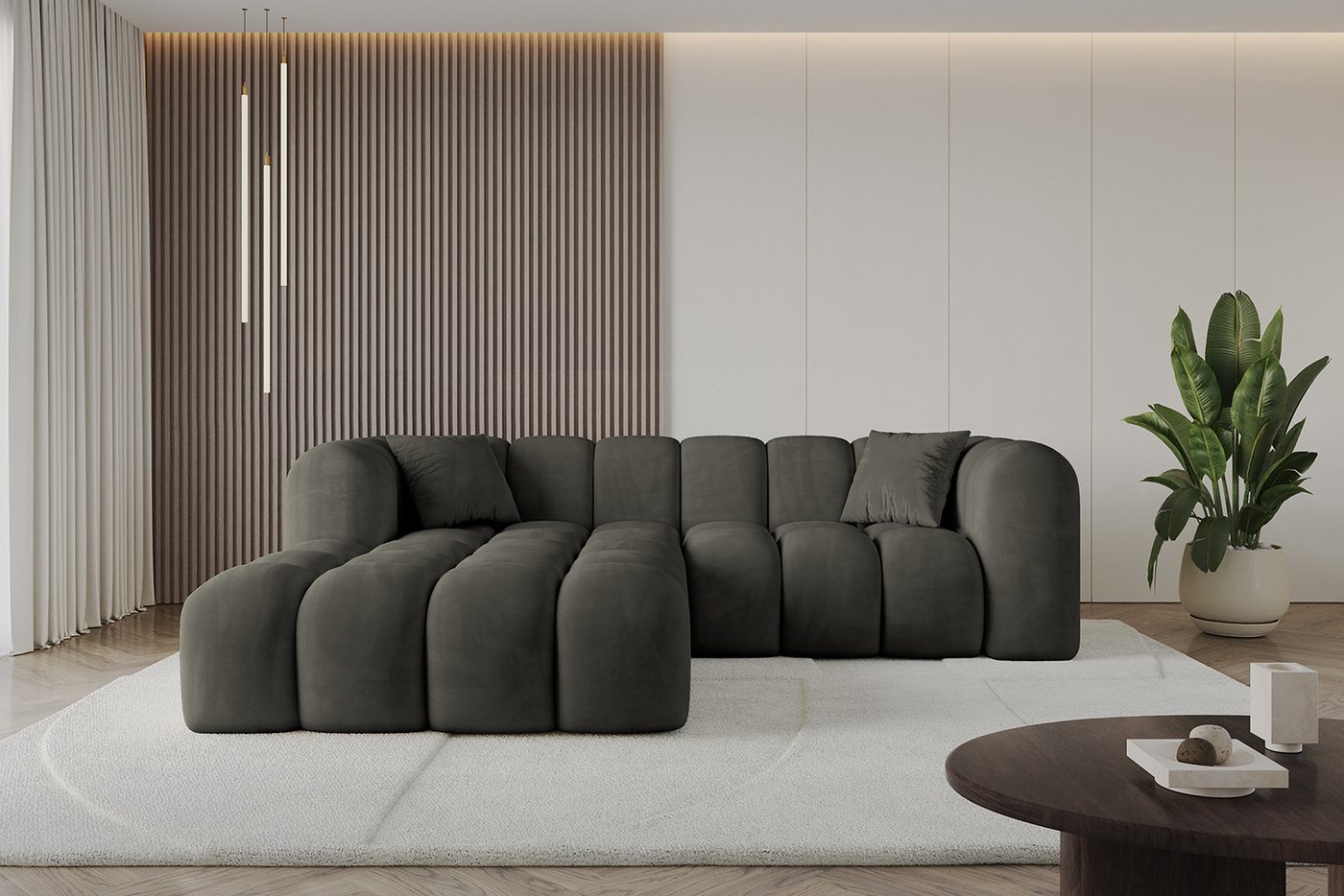 ALTDECOR Ecksofa OLEA-L1, Sofa Praktische Bequeme Funktionsecke Couch L-Form Eckcouch, Corner Sofa L-Form Vielseitige Sofa Wohnlandschaft Wohnzimmer