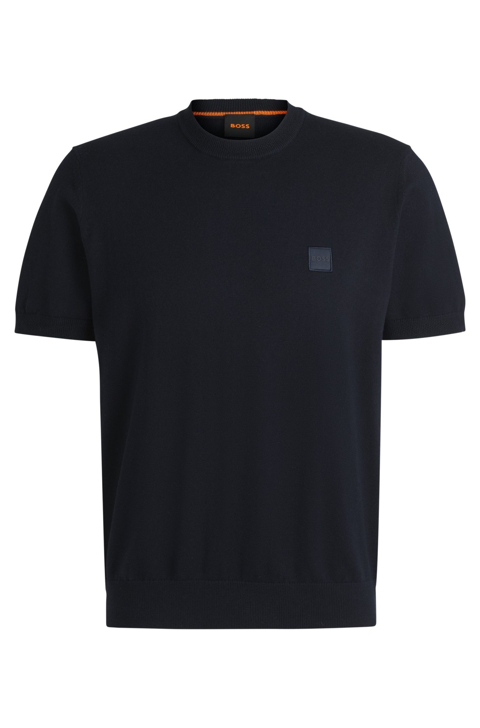 BOSS ORANGE T-Shirt Gestricktes Regular-Fit T-Shirt günstig online kaufen
