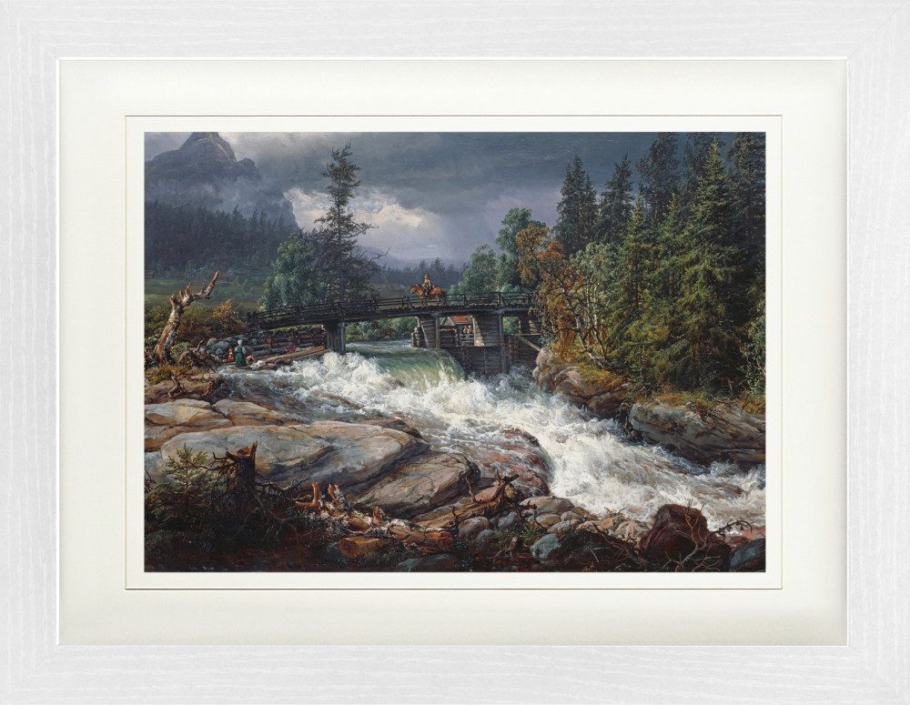Poster Johan Christian Dahl Gerahmtes Bild Mit Edlem Passepartout