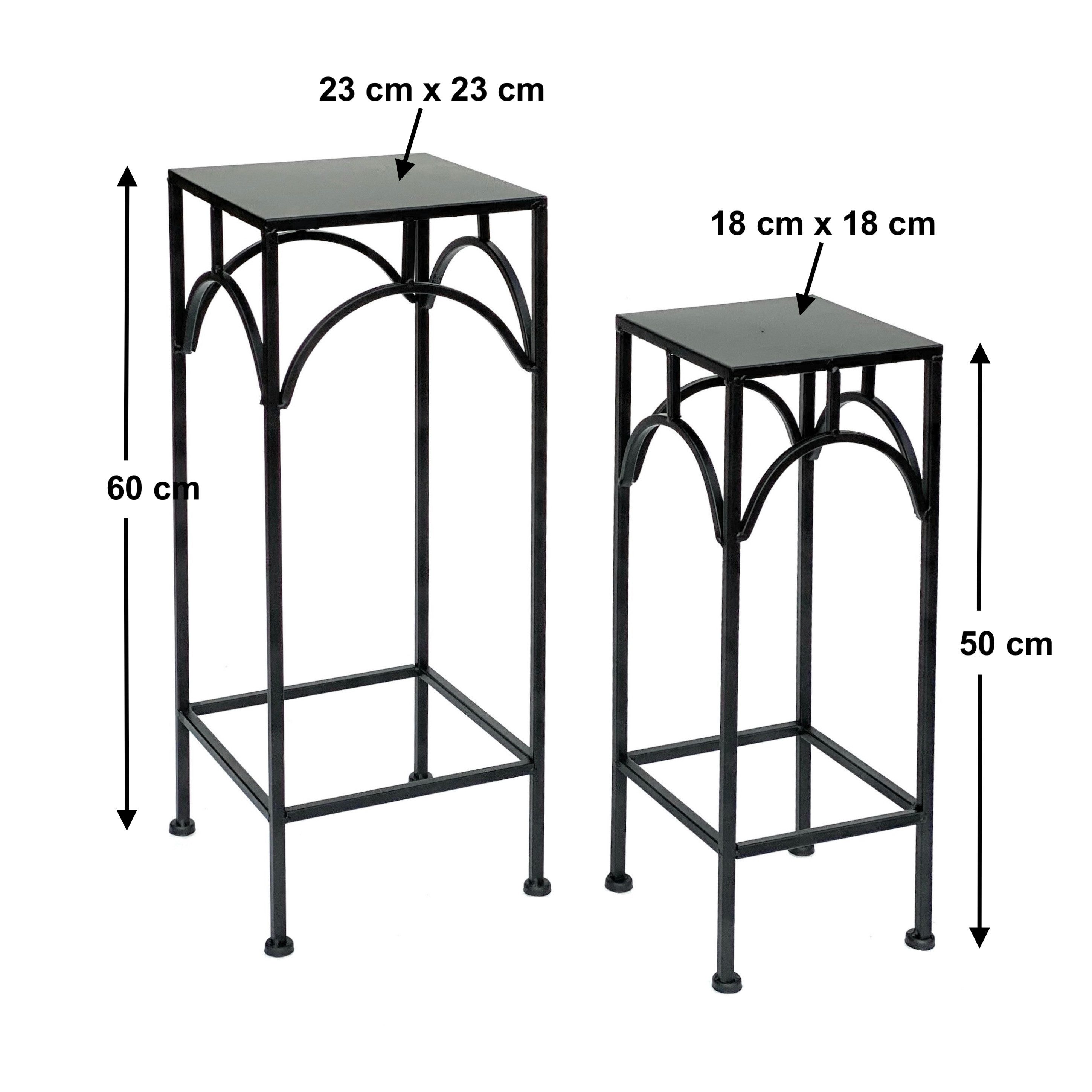 DanDiBo Blumenhocker Metall Schwarz Eckig Blumenständer günstig online kaufen