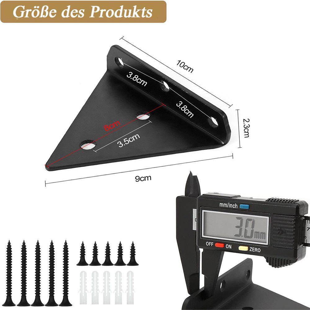 NUODWELL Wandregalhalter 4 Stück Schwebende Regalhalterung, unsichtbare Dre günstig online kaufen