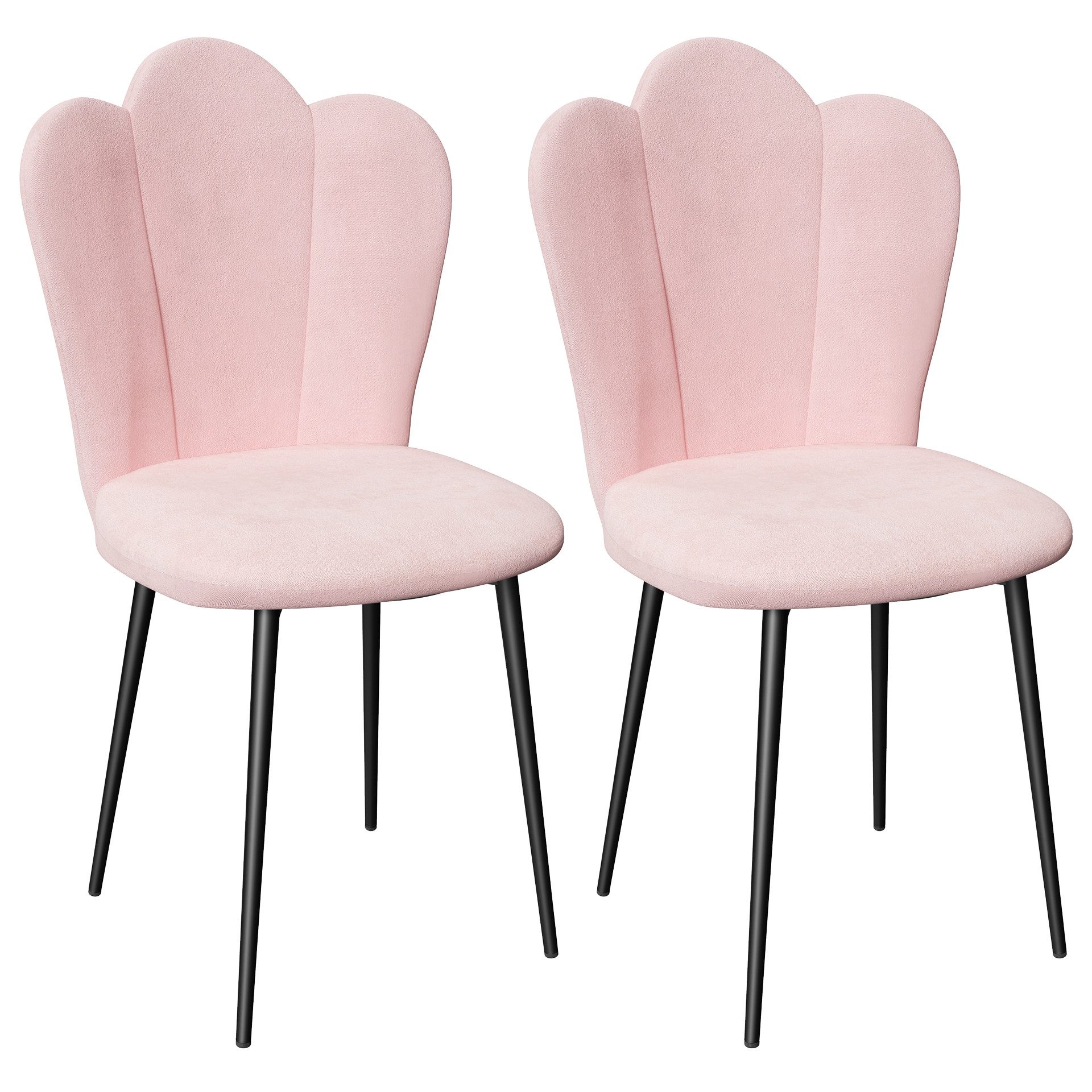 JEOBEST Esszimmerstuhl Polsterstuhl - Wohnzimmerstuhl - Sitzfläche aus Samt - Elegant, (2 St.Velvet.Designstuhl.Stabil.Komfortabel) Loungesessel, Metallbeine – Bild 5 von 5