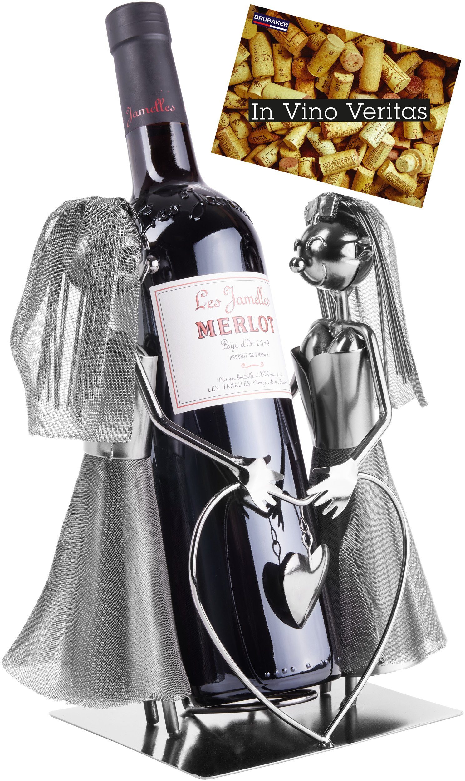 Weinflaschenhalter Frauen Hochzeitspaar Hochzeitsgeschenk Frau + Frau