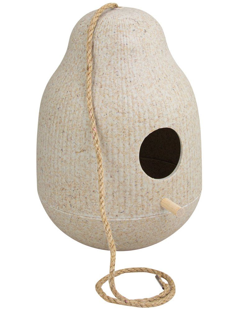 Dekoobjekt Riffelmacher Vogelhaus Nistkasten Kokon 18 x 28 cm