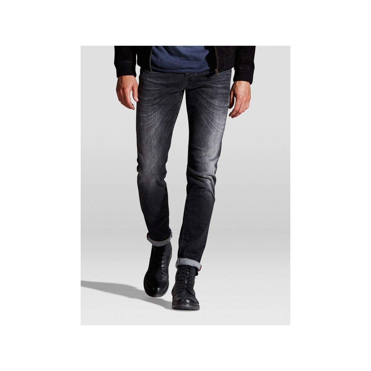 (1-tlg) & Straight-Jeans schwarz Jones Jack