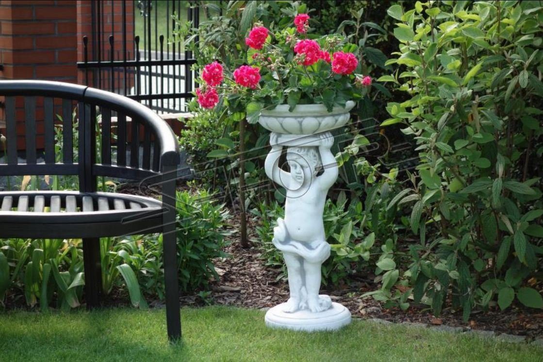 JVmoebel Skulptur Blumenkübel Pflanz Kübel Figur Blumentöpfe Garten Vasen S101197
