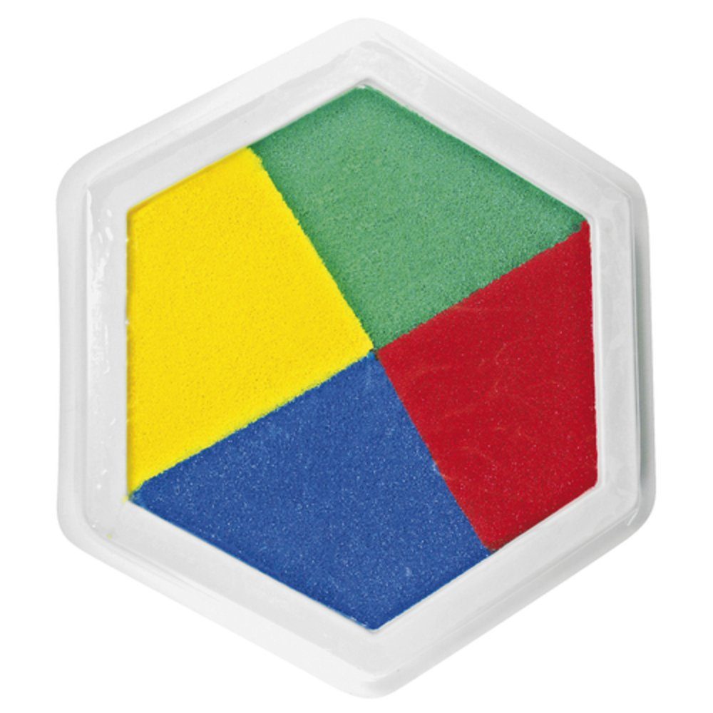 EDUPLAY Riesenstempelkissen, Multicolor, 4 Farben Stempelkissen