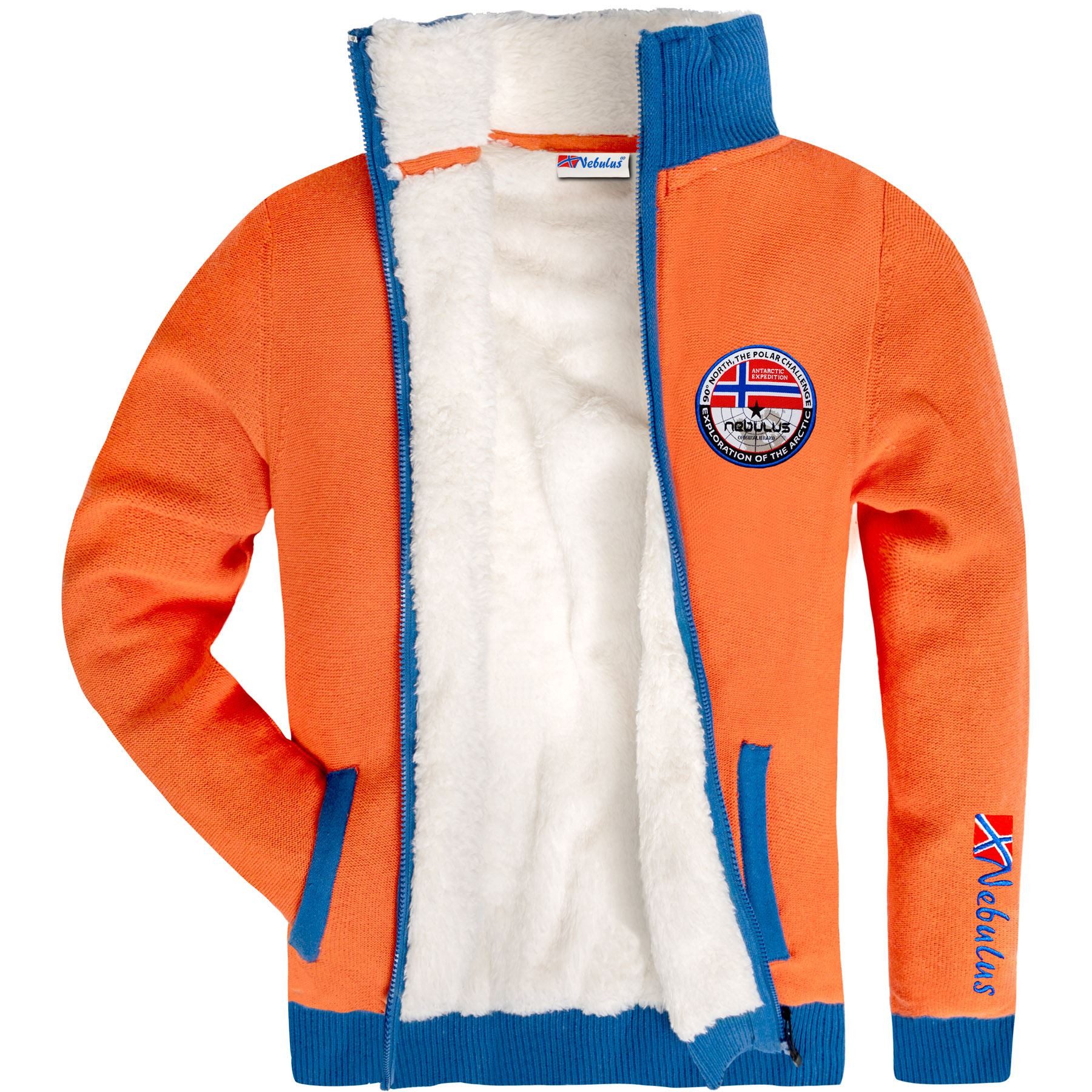 Nebulus Strickjacke STORY, P5583 - Herren, orange, L