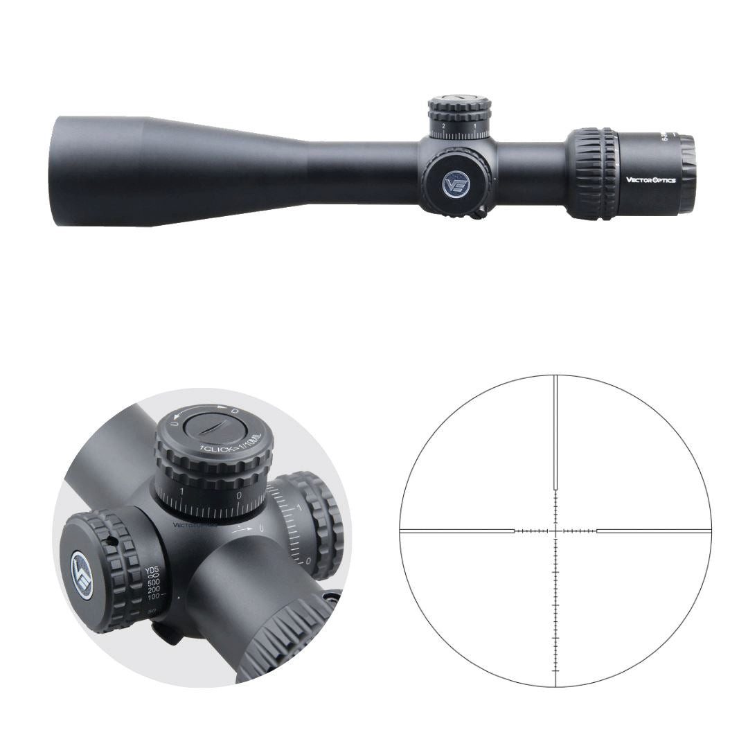 Vector Optics Vector Optics SCFF-23 Veyron 6-24x44 FFP Zielfernrohr (Ideal für Jagd, Sport und Airsoft)