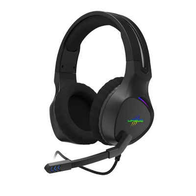 uRage »SoundZ 710 7.1 Gaming-Headset Lautstärkeregler Rainbow-Beleuchtung schwarz« Headset