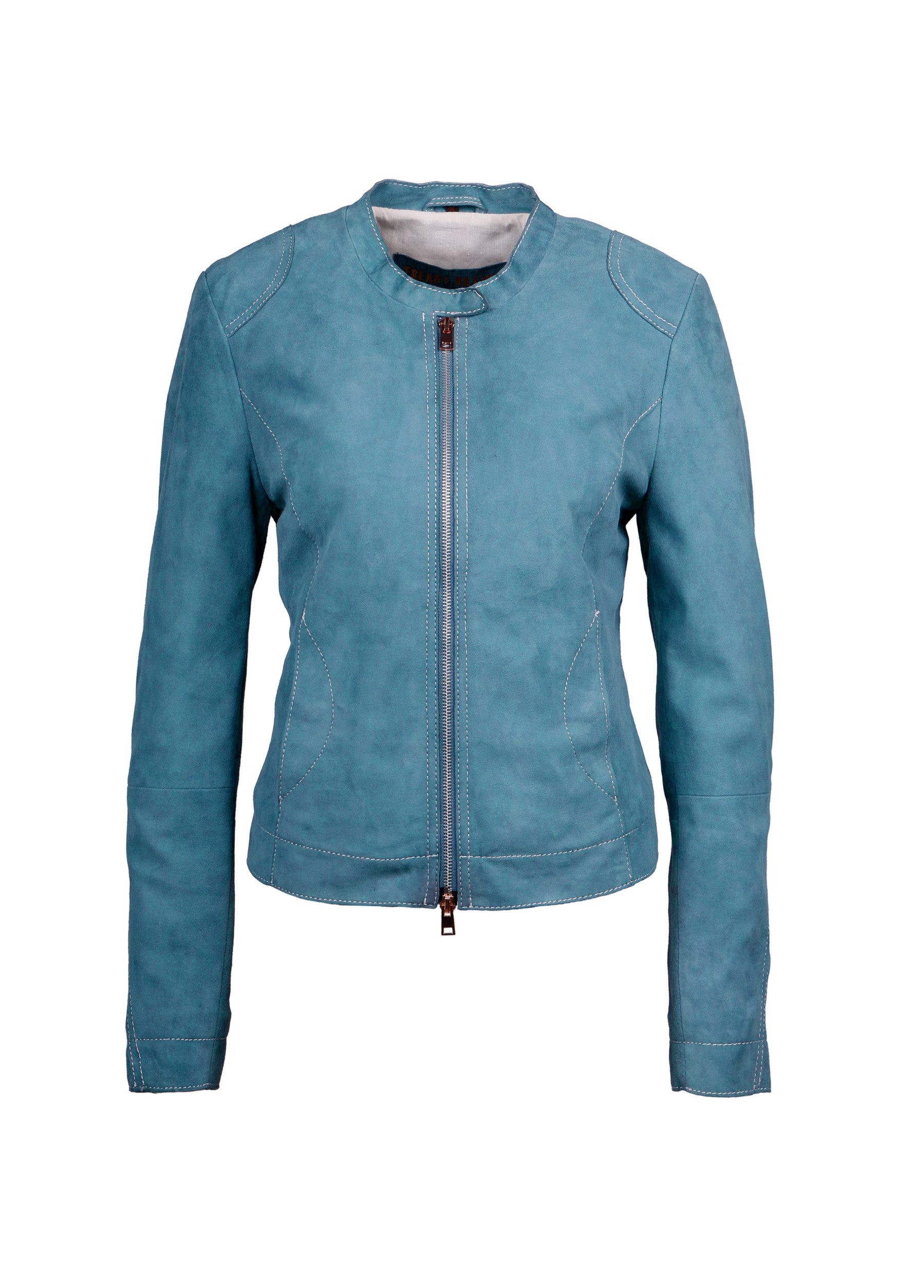 Freaky Nation Lederjacke Desert Blue-FN