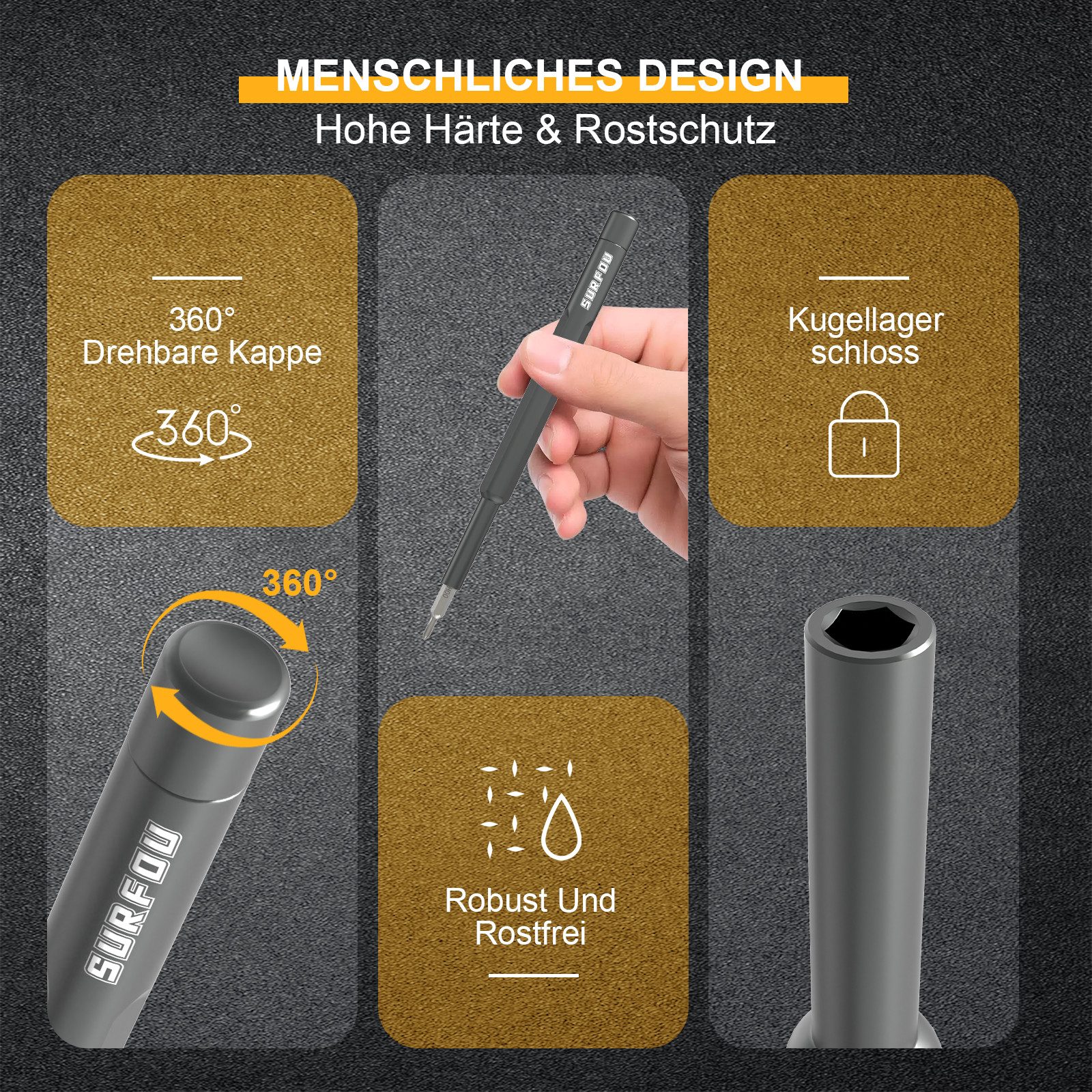 Eklind Präzisions-Kugelkopf-Schraubendreher, 2,5 Mm, Für Präzise Arbeiten