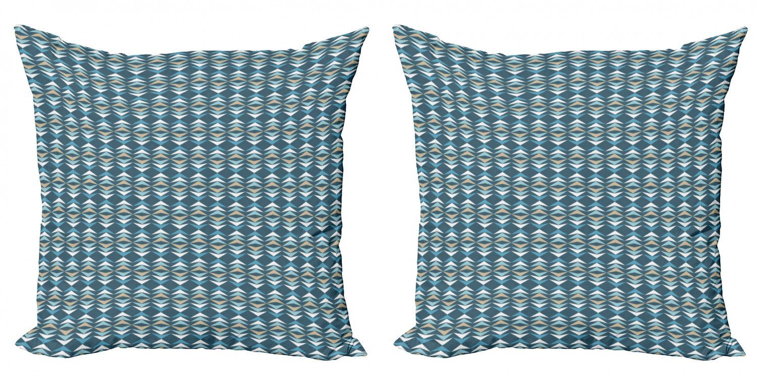 Abakuhaus Doppelseitiger Kissenbezüge Accent Linien Modern Boho Entwurf Stück), Digitaldruck, (2 Abgewinkelten