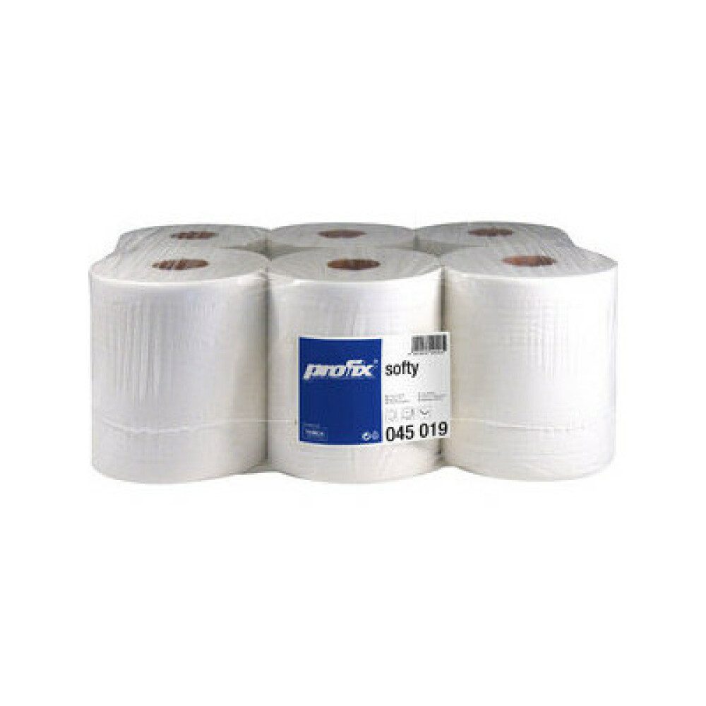 Generic Papiertuchspender Profix Industrie Handtuchrolle 2Lg - weiss - 6Stk, (1-tlg)
