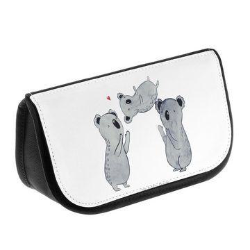 Mr. & Mrs. Panda Kosmetiktasche Koalas Feiern - Weiß - Geschenk, Make-Up Tasche, Kosmetikbeutel, Kult (1-tlg), Vielseitig einsetzbar