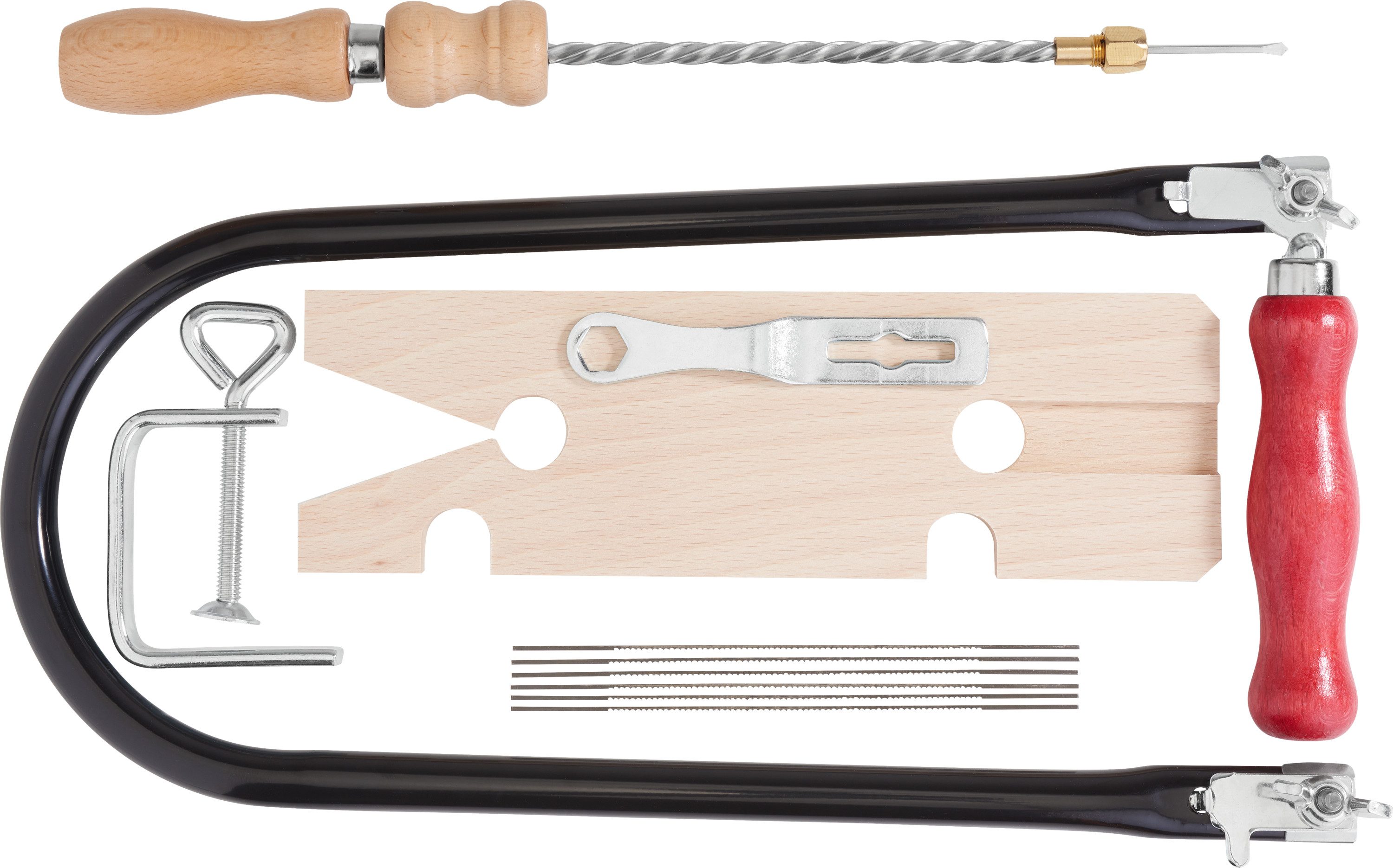 Pebaro Laubsäge-Set 12-Teilig mit Drillbohrer
