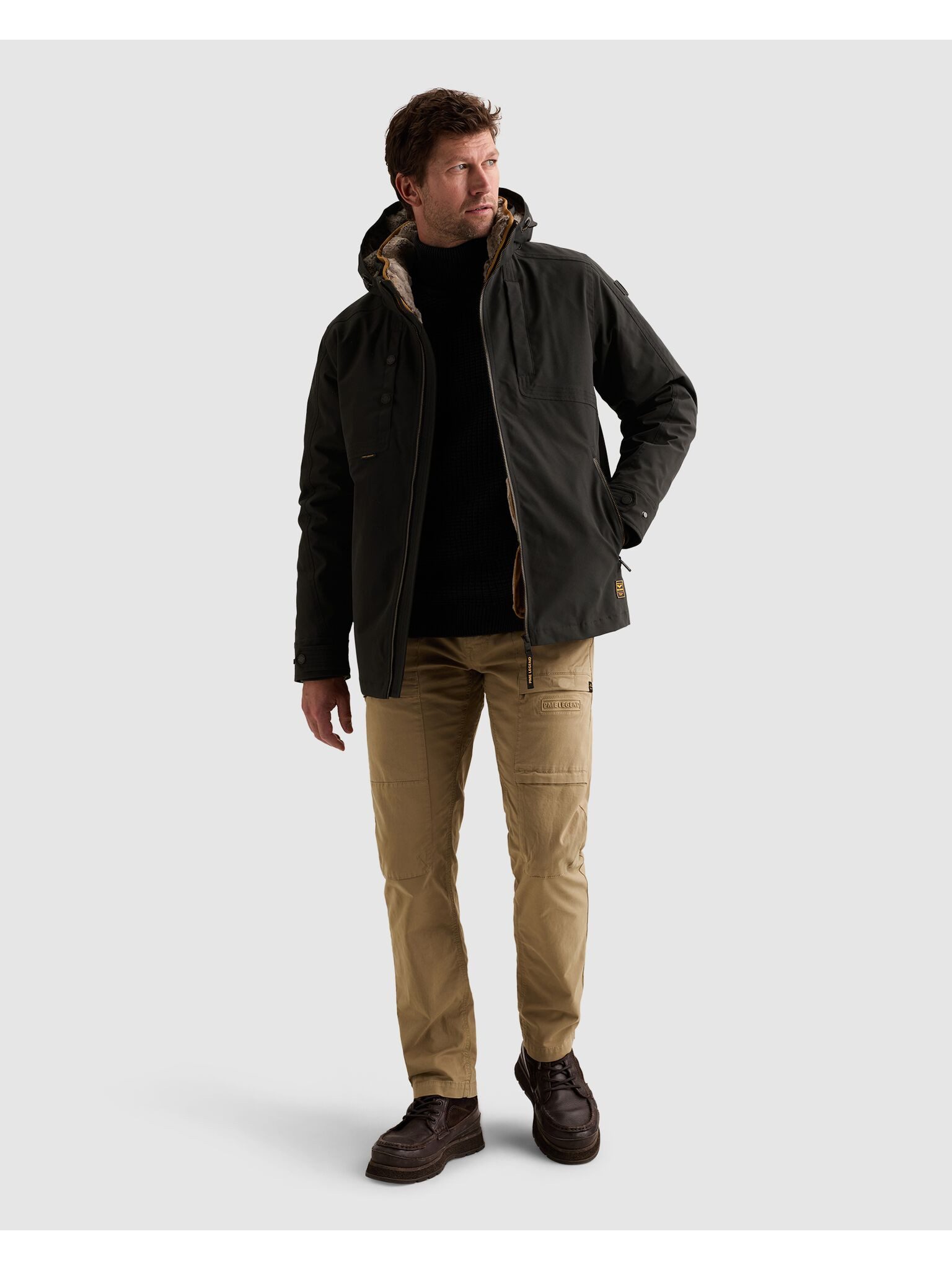PME LEGEND Winterjacke SNOWPACK Ottoman mit kuscheligem Innenfutter aus Fellimitat - heraustrennbar – Bild 4 von 5