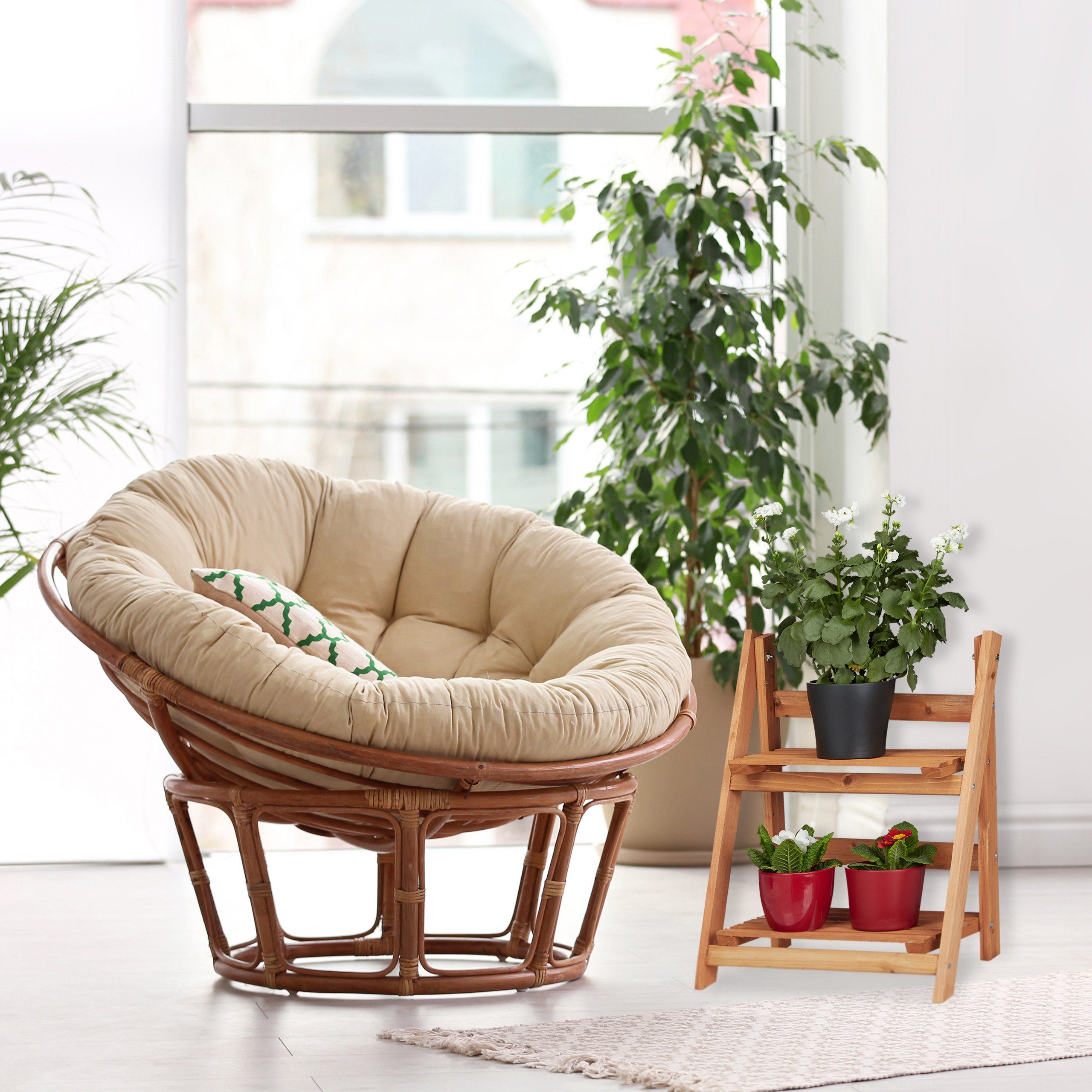 Thumbnail - relaxdays Blumenständer 2-tlg. Blumentreppen Set
