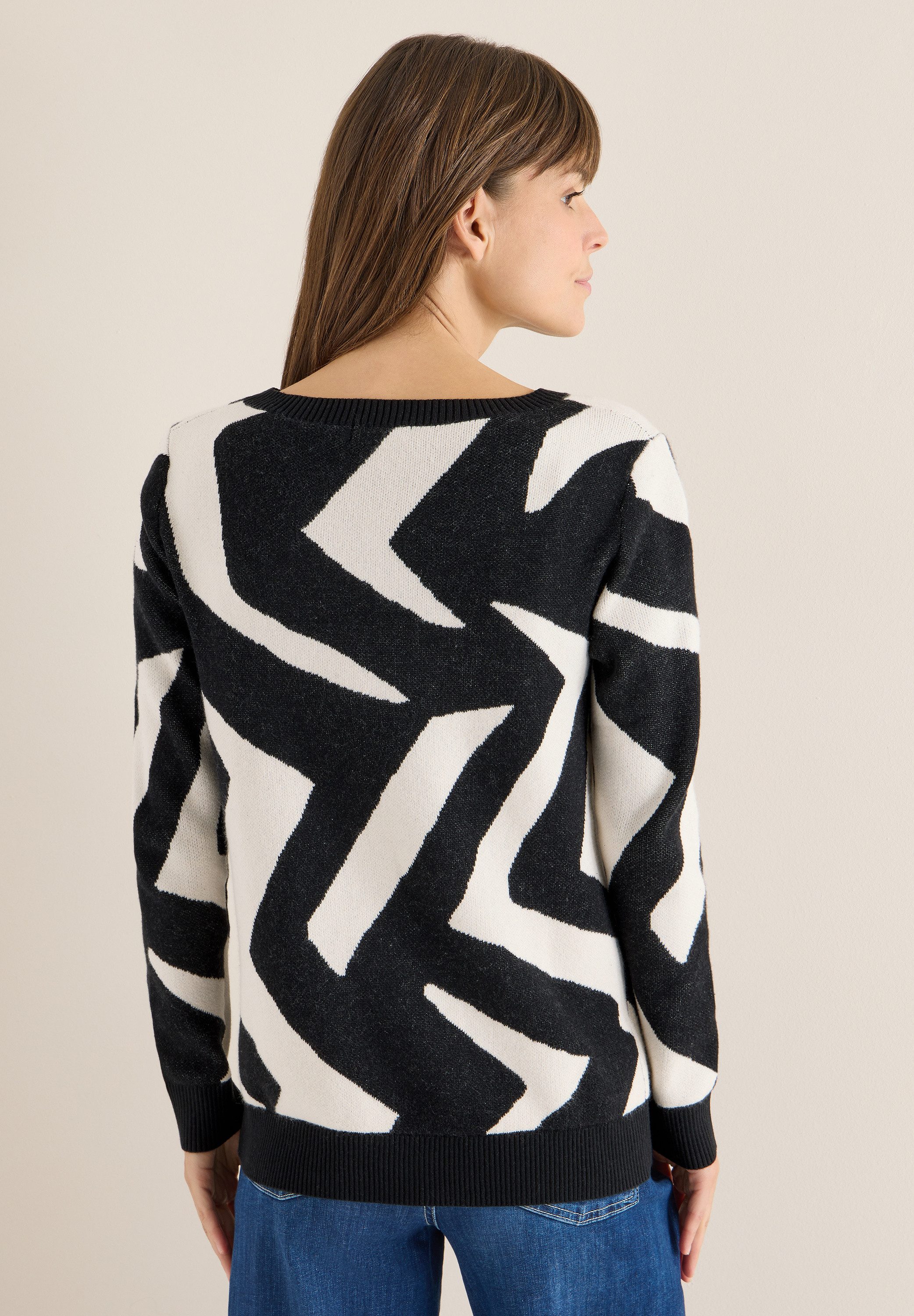 CECIL Strickpullover mit grafischem Muster