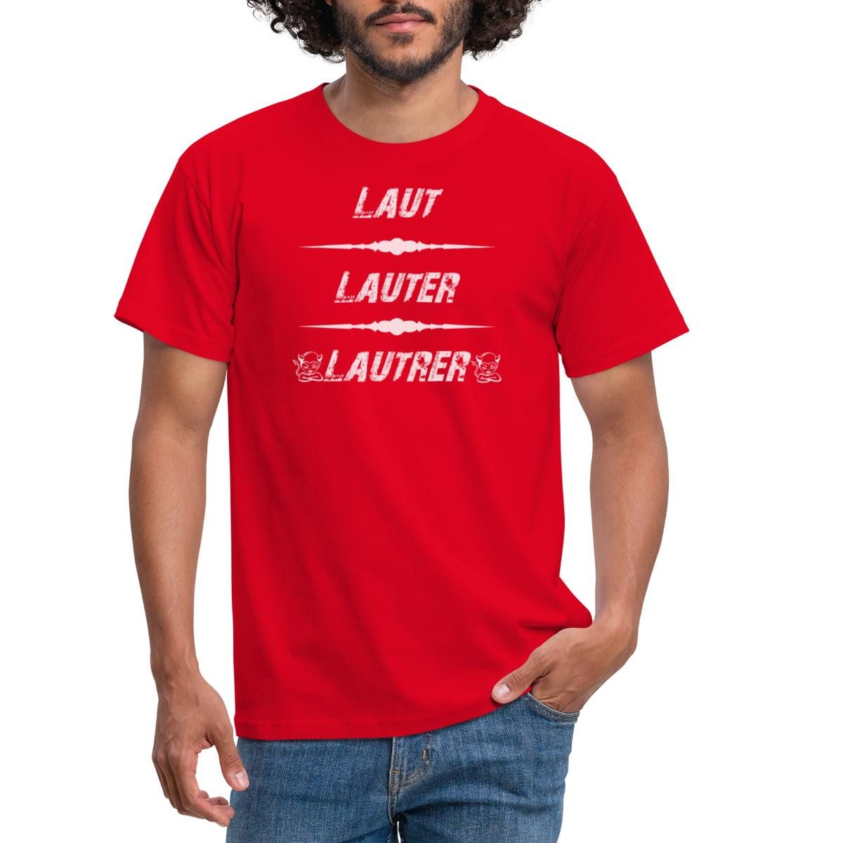 Spreadshirt T-Shirt Laut Lauter Lautrer Kaiserslautern Teufel Fussball Aufs günstig online kaufen