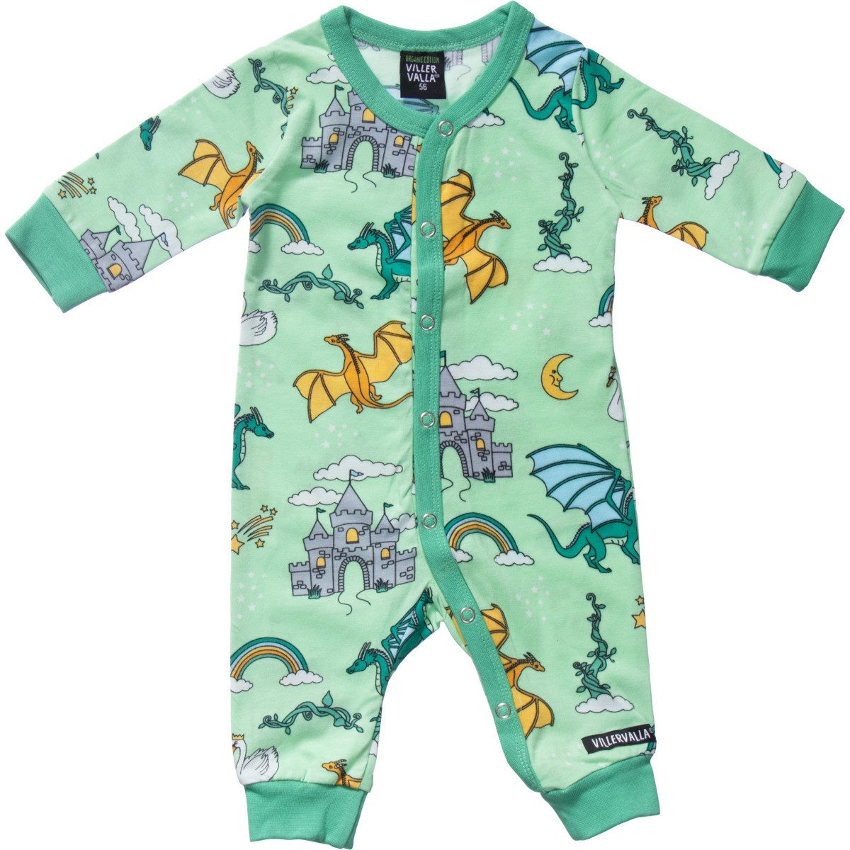 Villervalla Strampler 0055MQA Unisex Kinder Einteiler, Overall, Babyanzug, Babyoverall, Babyanzug