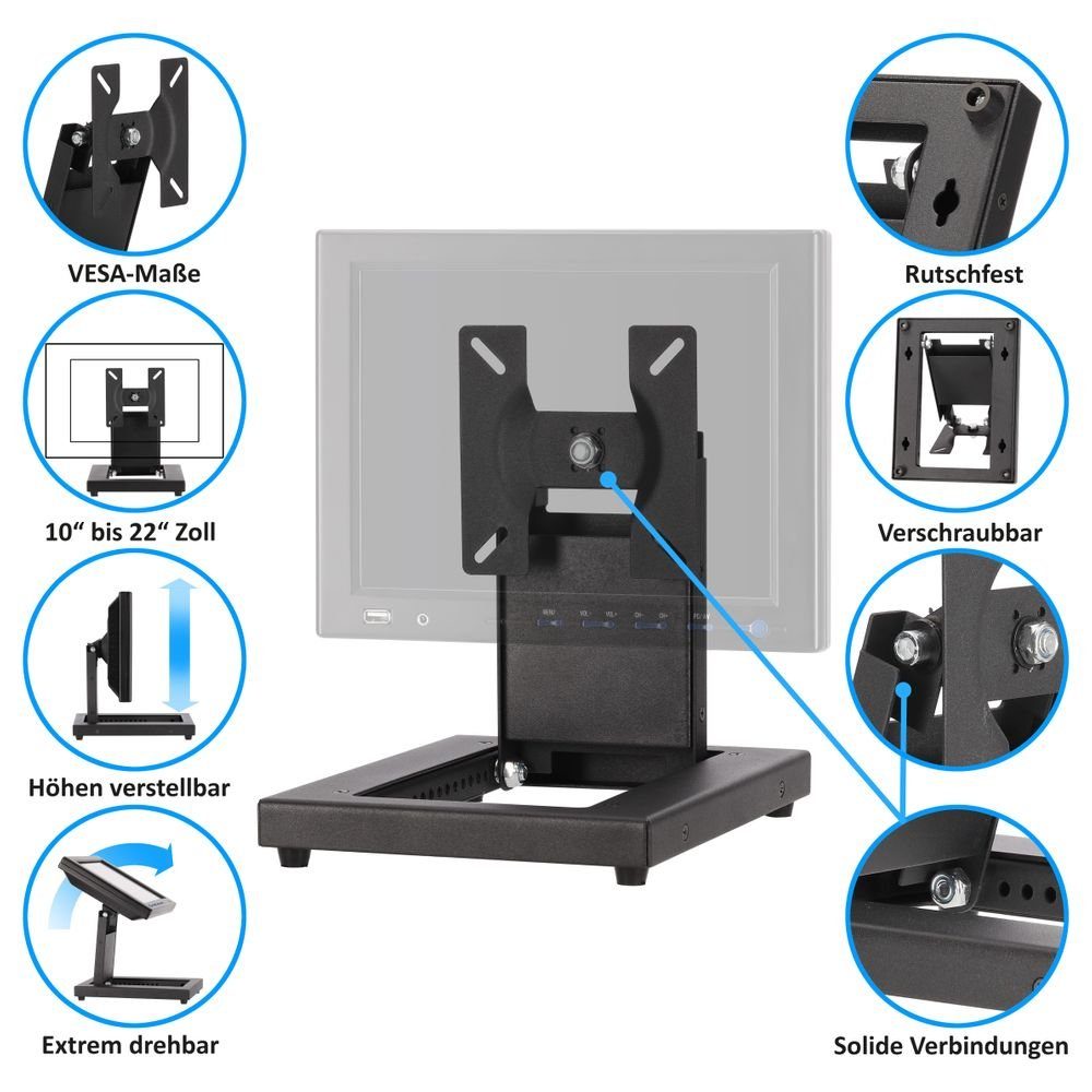 VSG24 Robuster Display Ständer + Drehbare Platte Rückfahrkamera