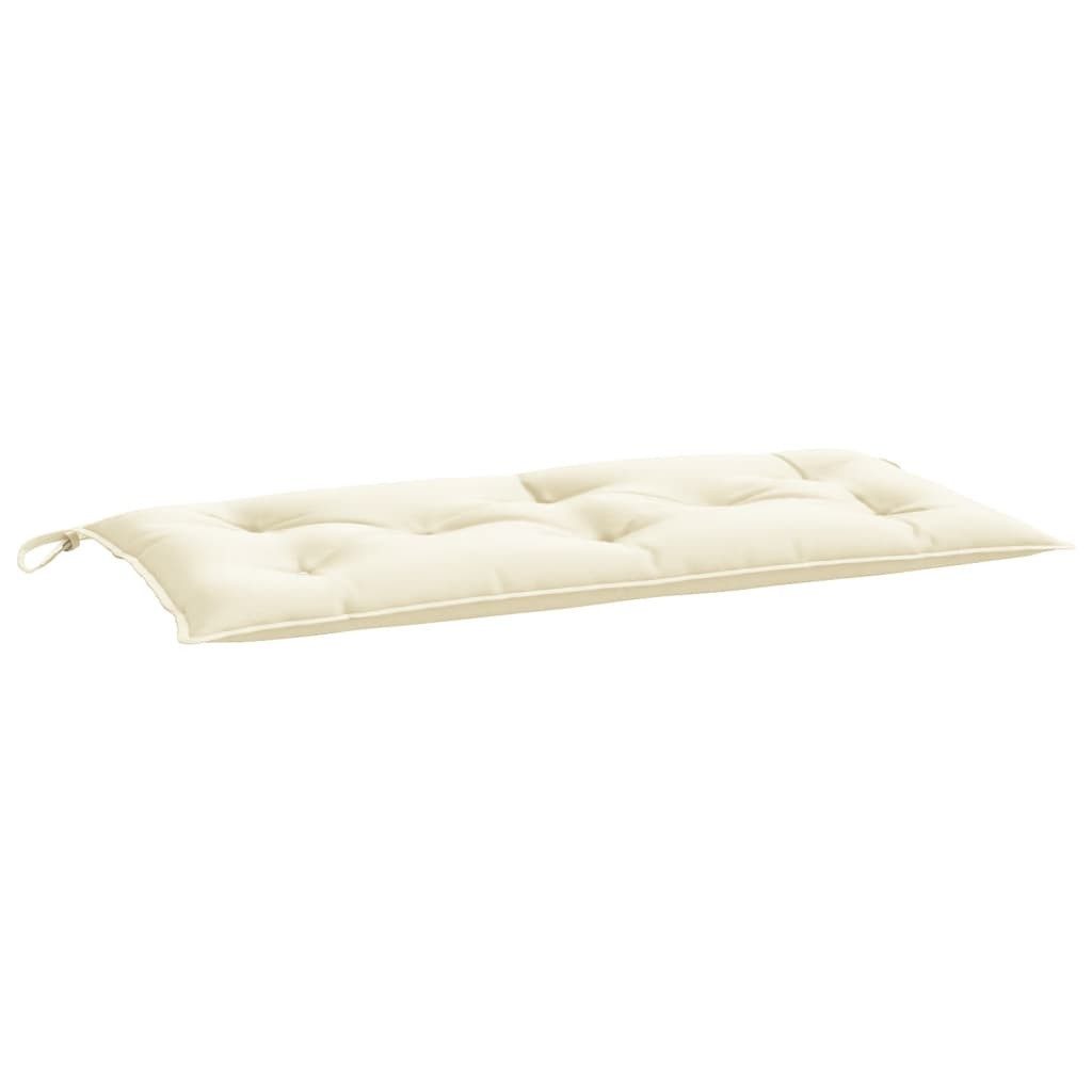 vidaXL Sitzauflage Gartenbank-Auflage Cremeweiß 110x50x7 cm günstig online kaufen